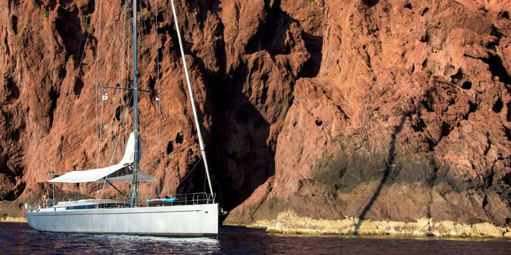 a boat in the water aboard LA LOEVIE Yacht for Charter