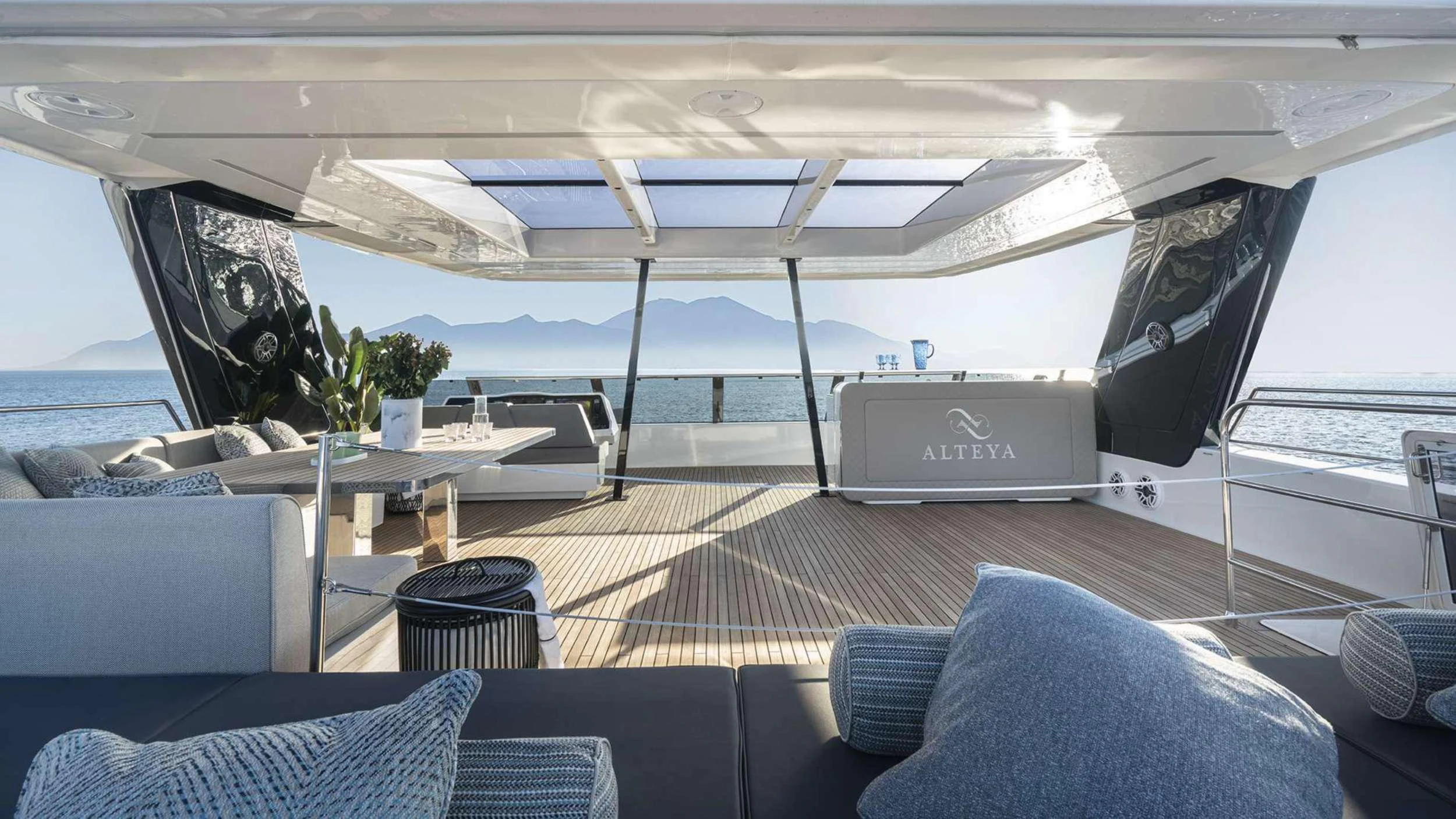a boat on the water aboard ALTEYA Yacht for Charter