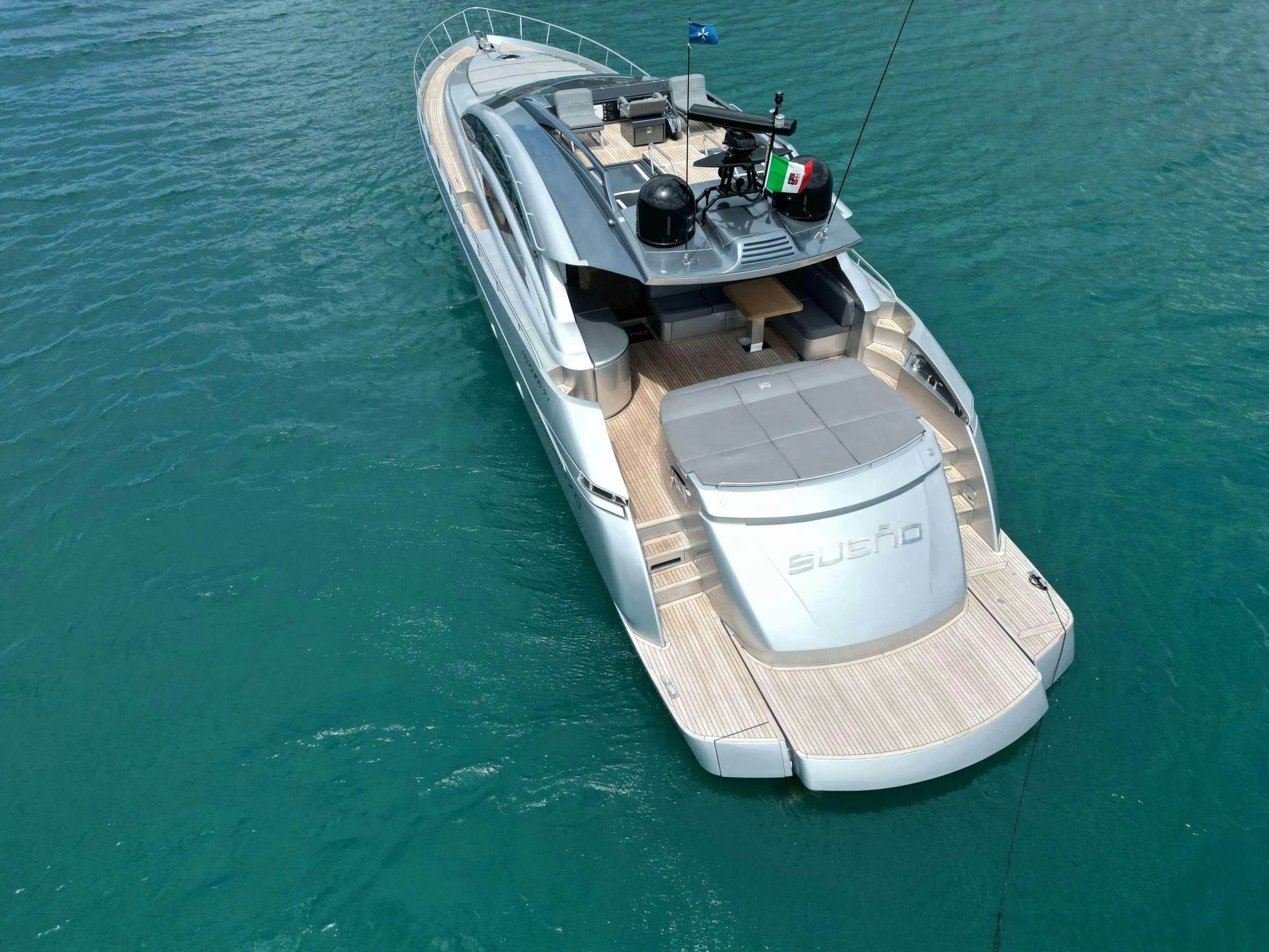 a boat on the water aboard SUE&NTILDE;O Yacht for Charter