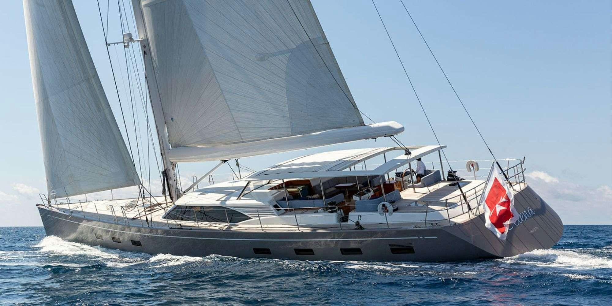 a boat on the water aboard SELENA Yacht for Charter