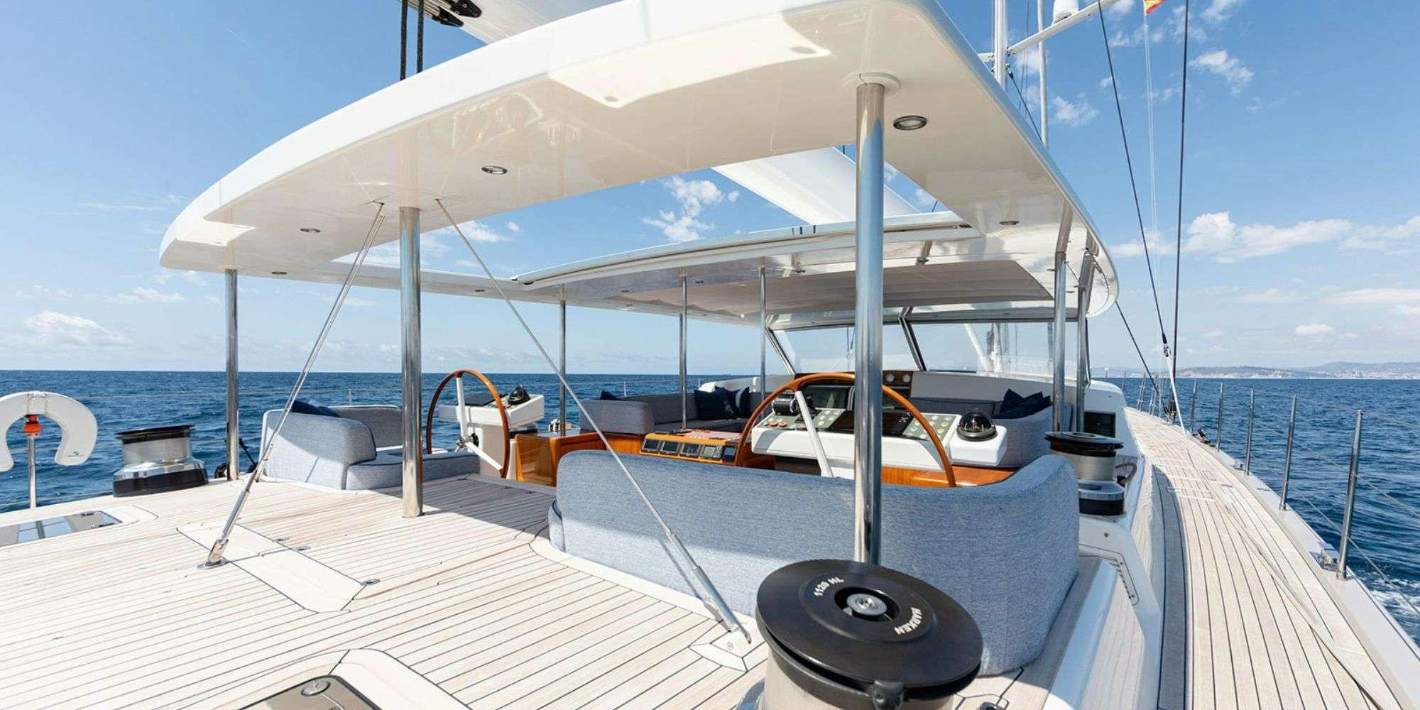 a boat on the water aboard SELENA Yacht for Charter