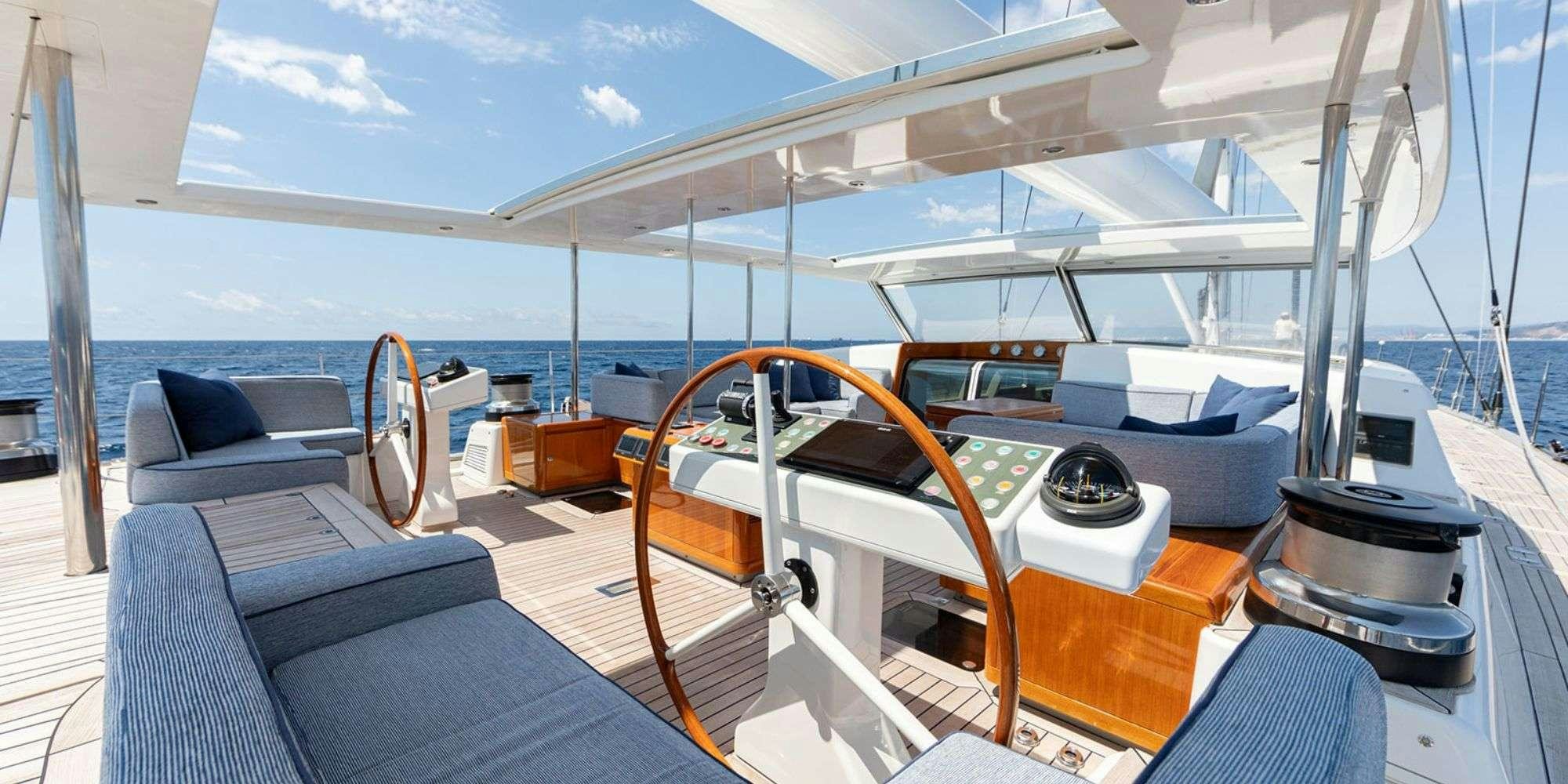 a boat on the water aboard SELENA Yacht for Charter