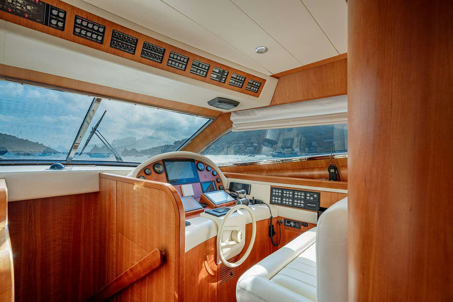 inside of a boat aboard ROCK MOON Yacht for Charter