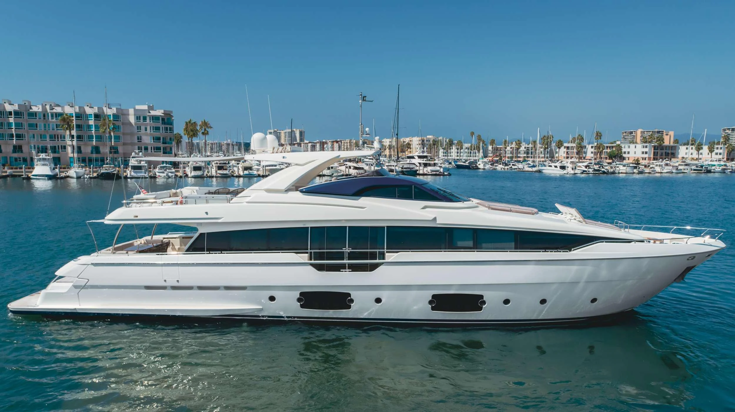 a white yacht in the water aboard SOL SHINE Yacht for Charter