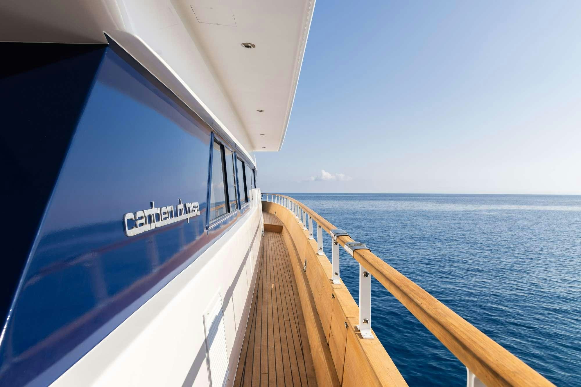 a boat on the water aboard OLGA Yacht for Charter