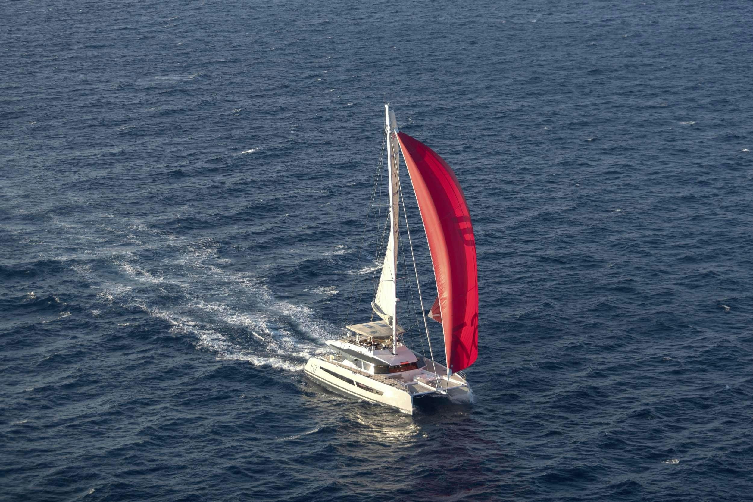 a sailboat on the water aboard FLORAMYE Yacht for Charter