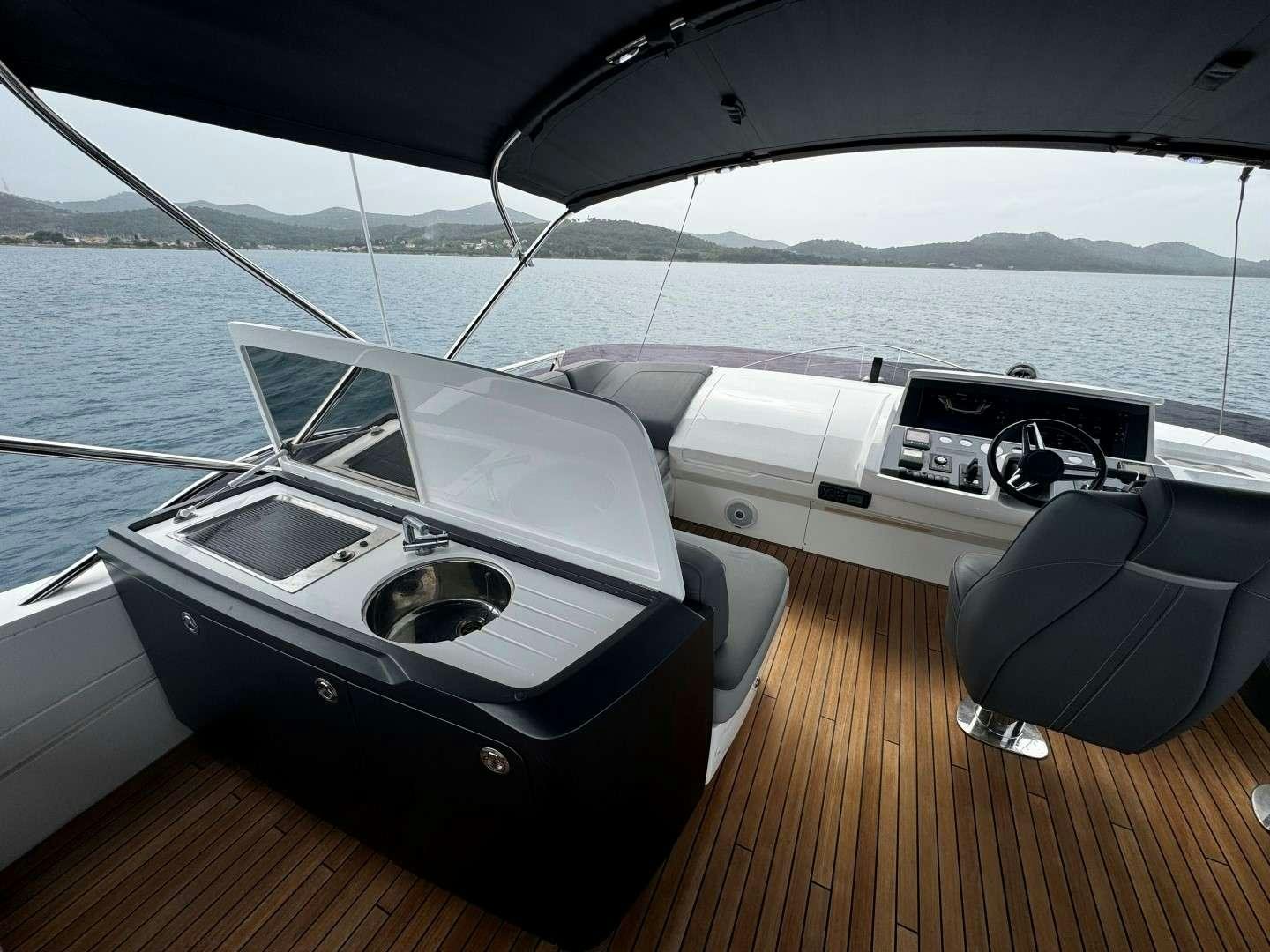 the inside of a boat aboard MALUHIA Yacht for Charter