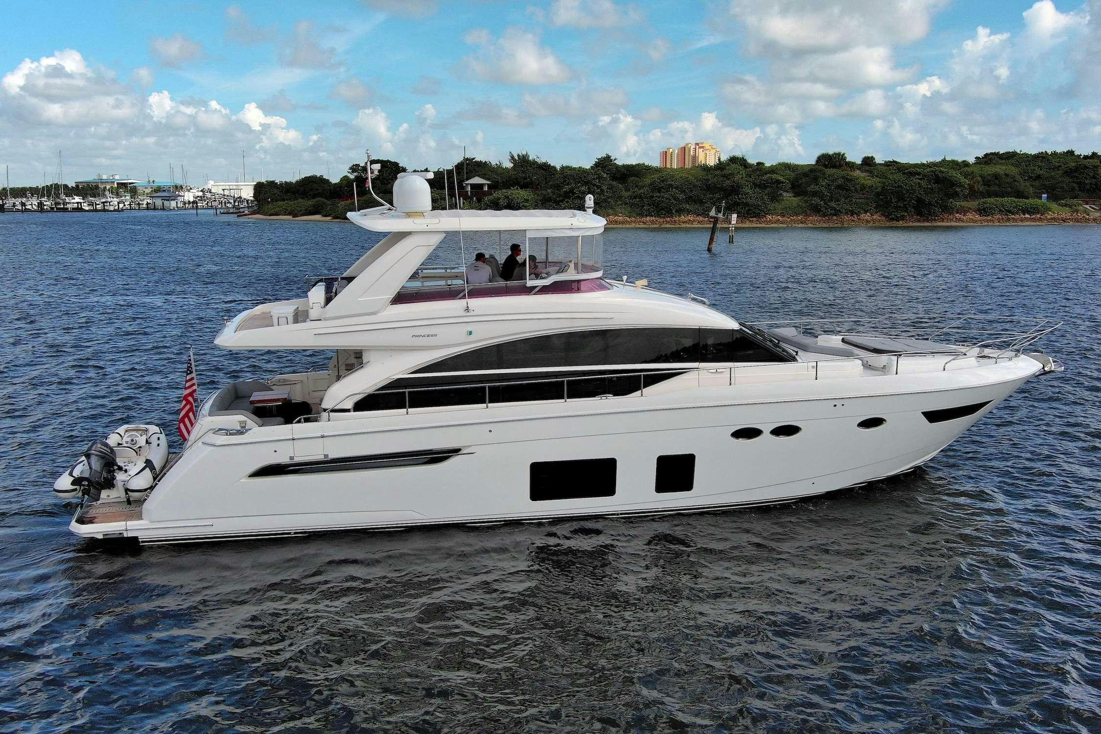 a boat on the water aboard SABLE Yacht for Charter
