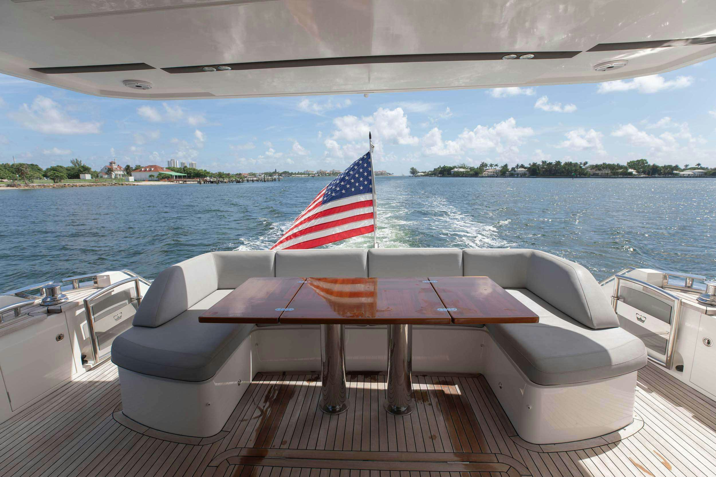 a boat on the water aboard SABLE Yacht for Charter