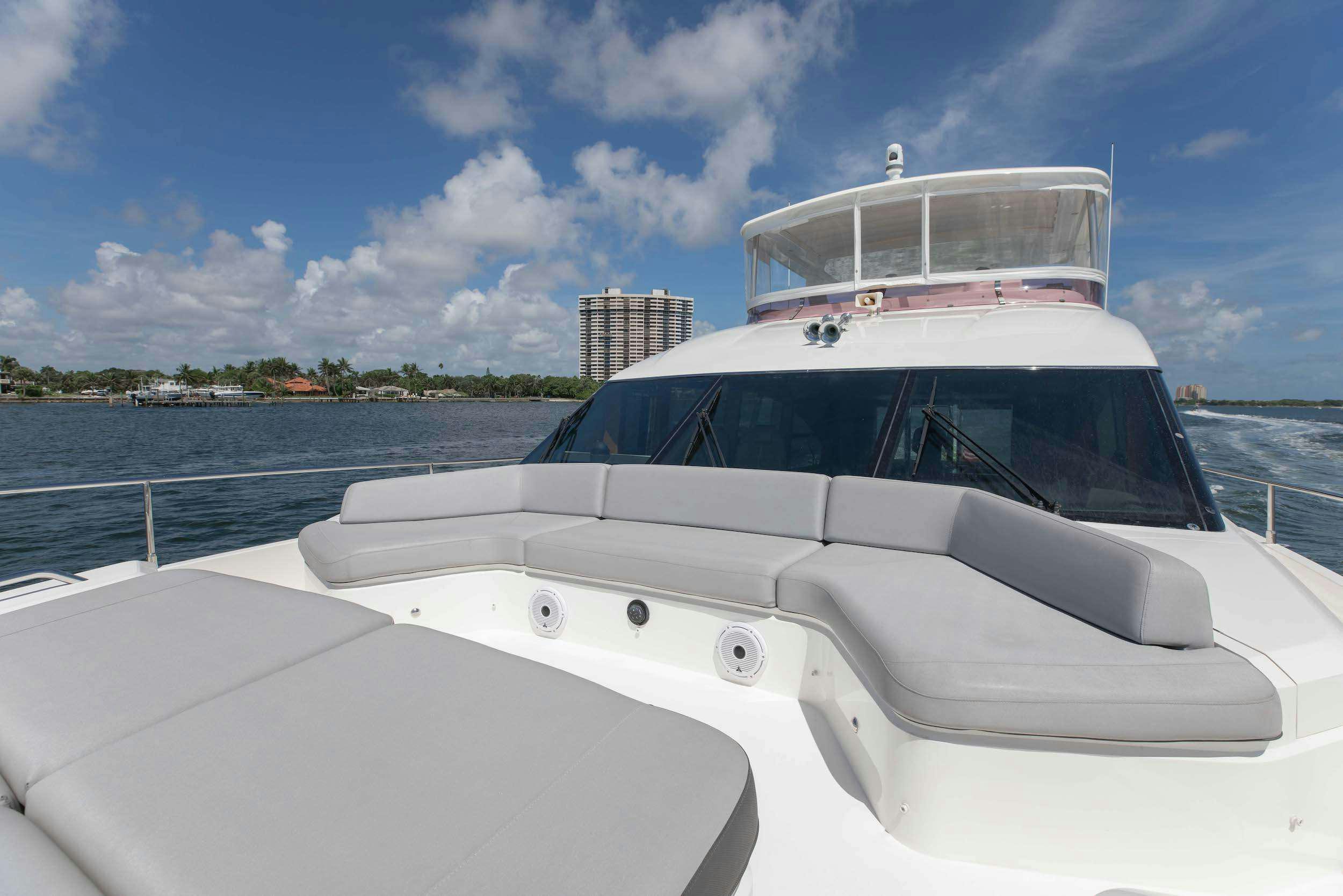 a boat on the water aboard SABLE Yacht for Charter
