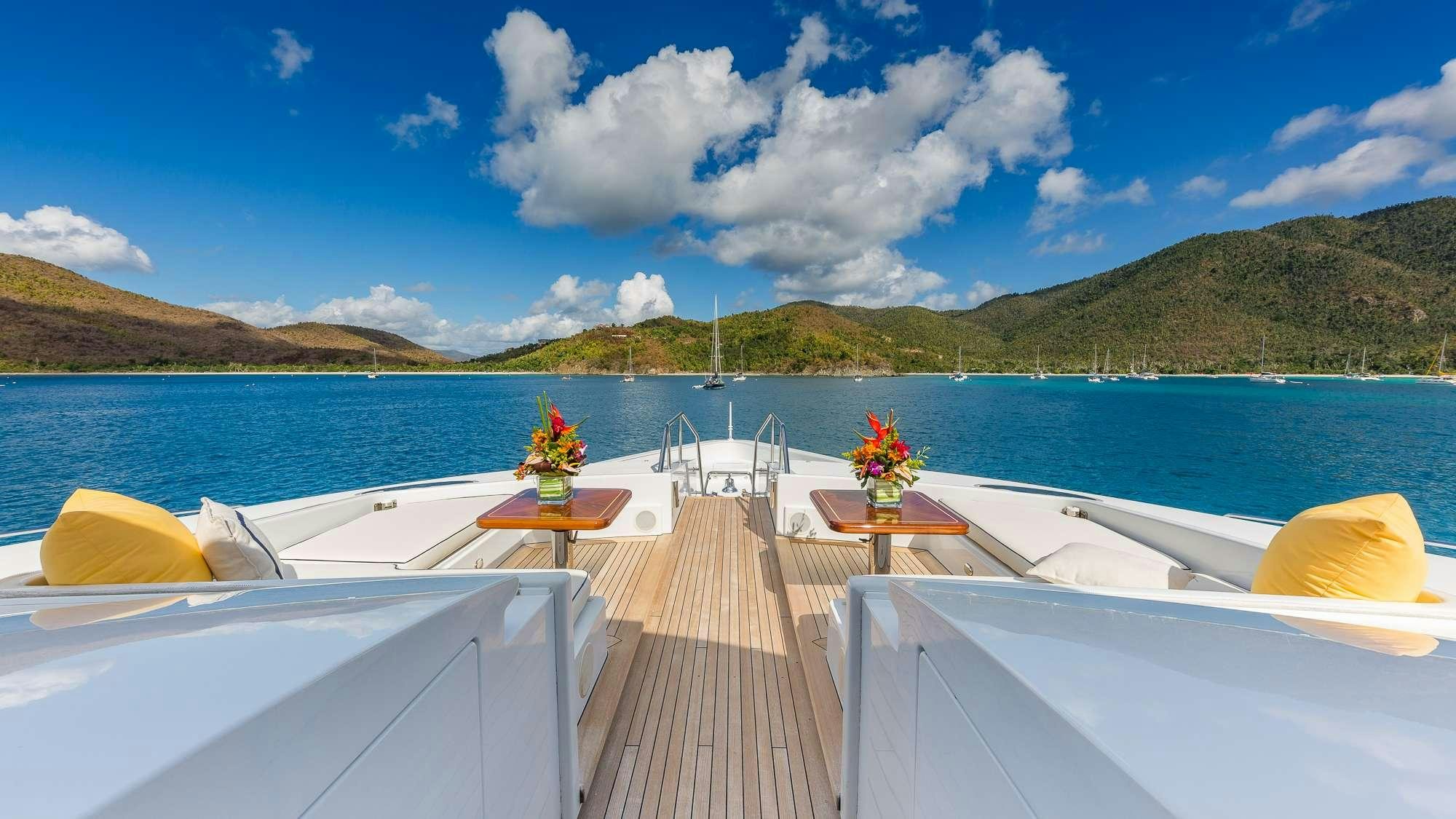 a boat on the water aboard KING OF FUN Yacht for Charter