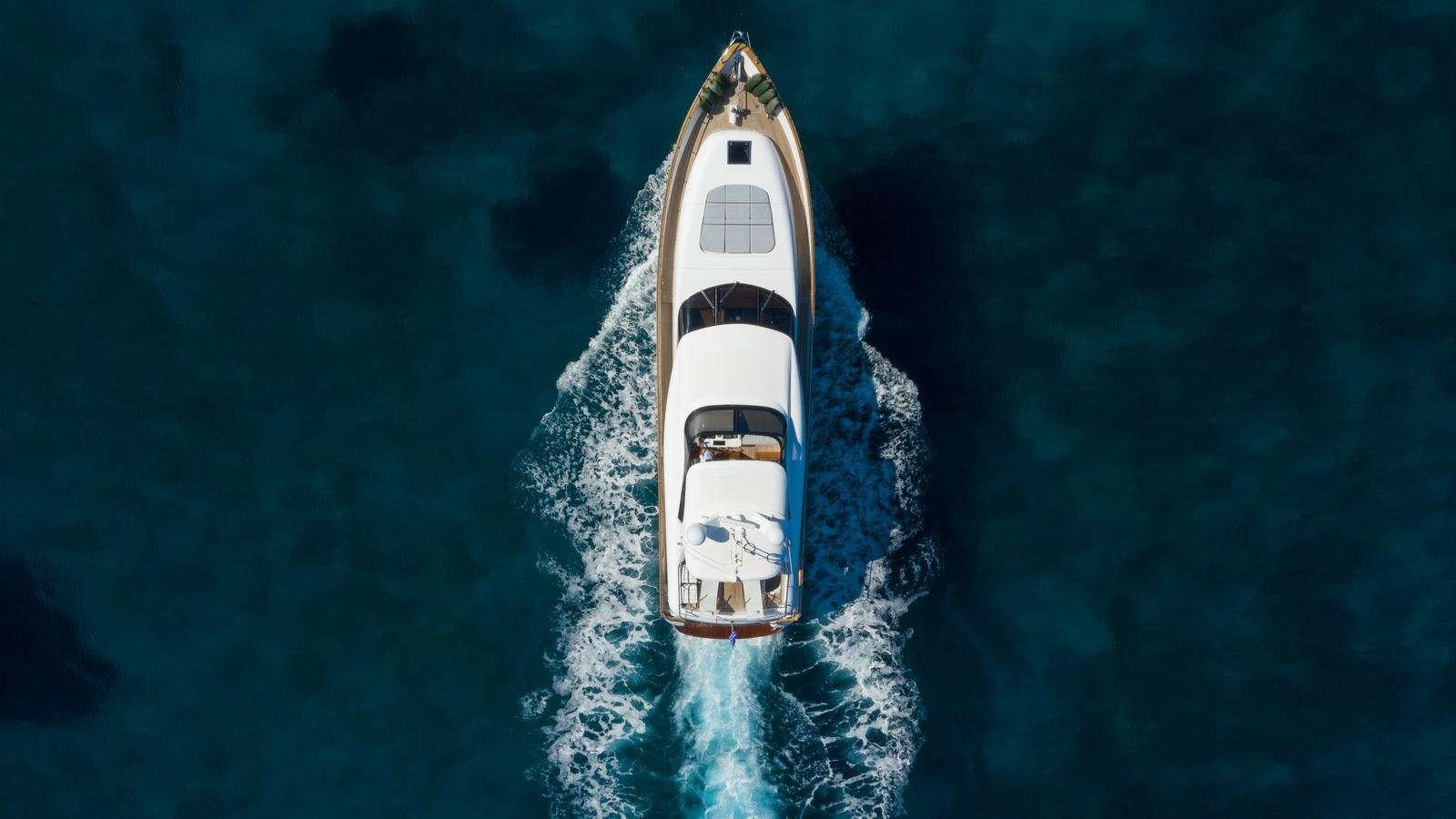 a boat in the water aboard EL PECADO Yacht for Charter