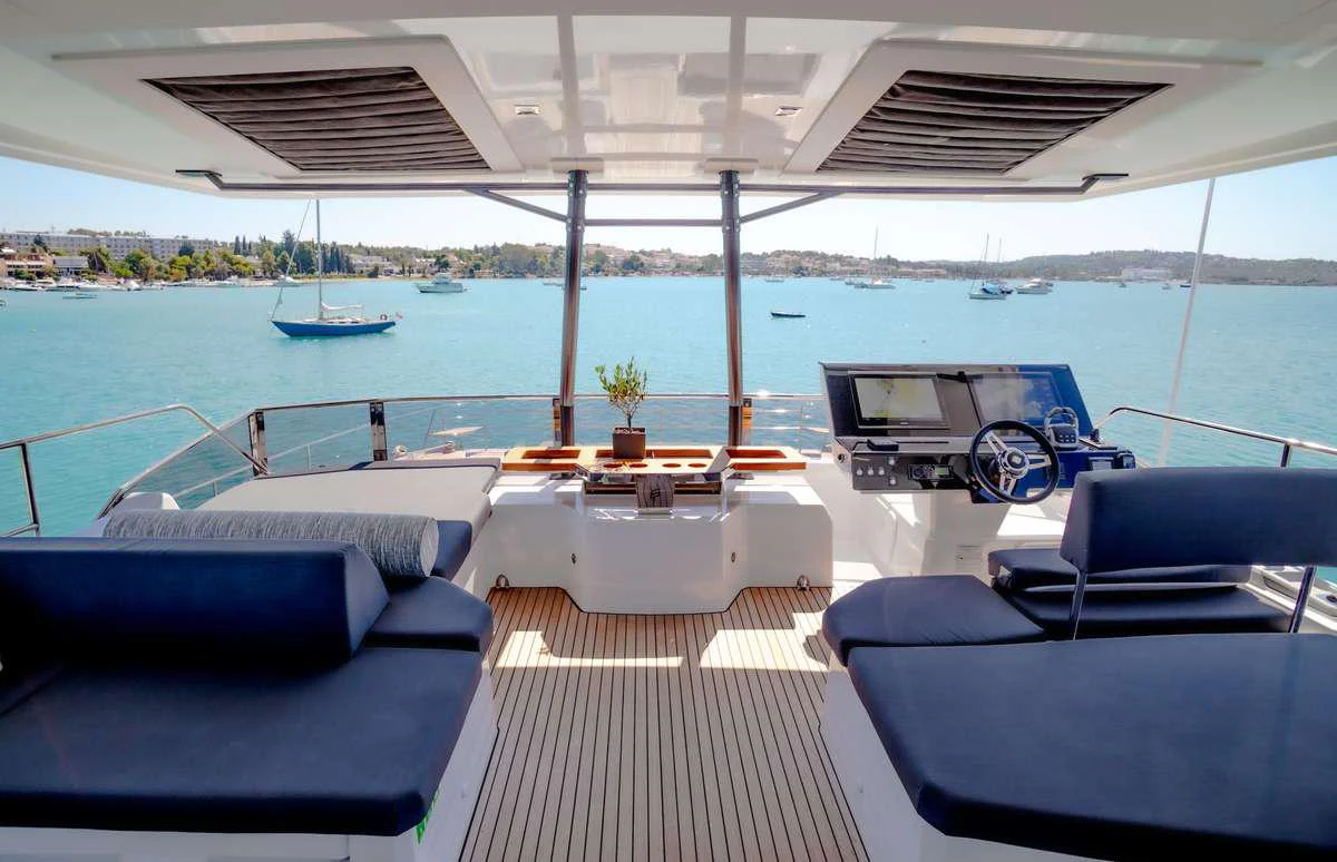 a boat on the water aboard MAJESTY OF GREECE Yacht for Charter