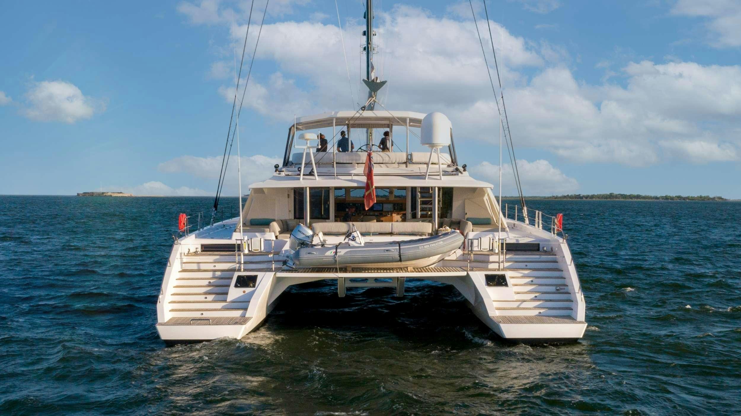 a boat in the water aboard NDS EVOLUTION Yacht for Charter