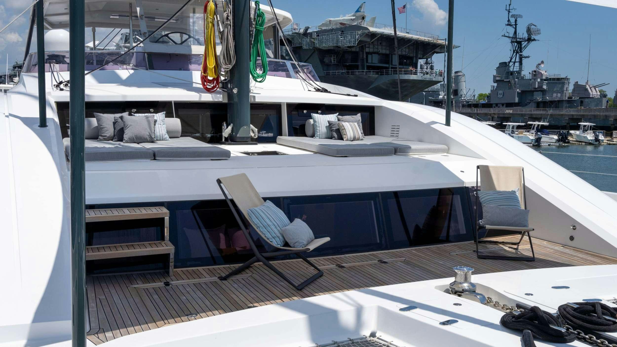 a boat on the water aboard NDS EVOLUTION Yacht for Charter