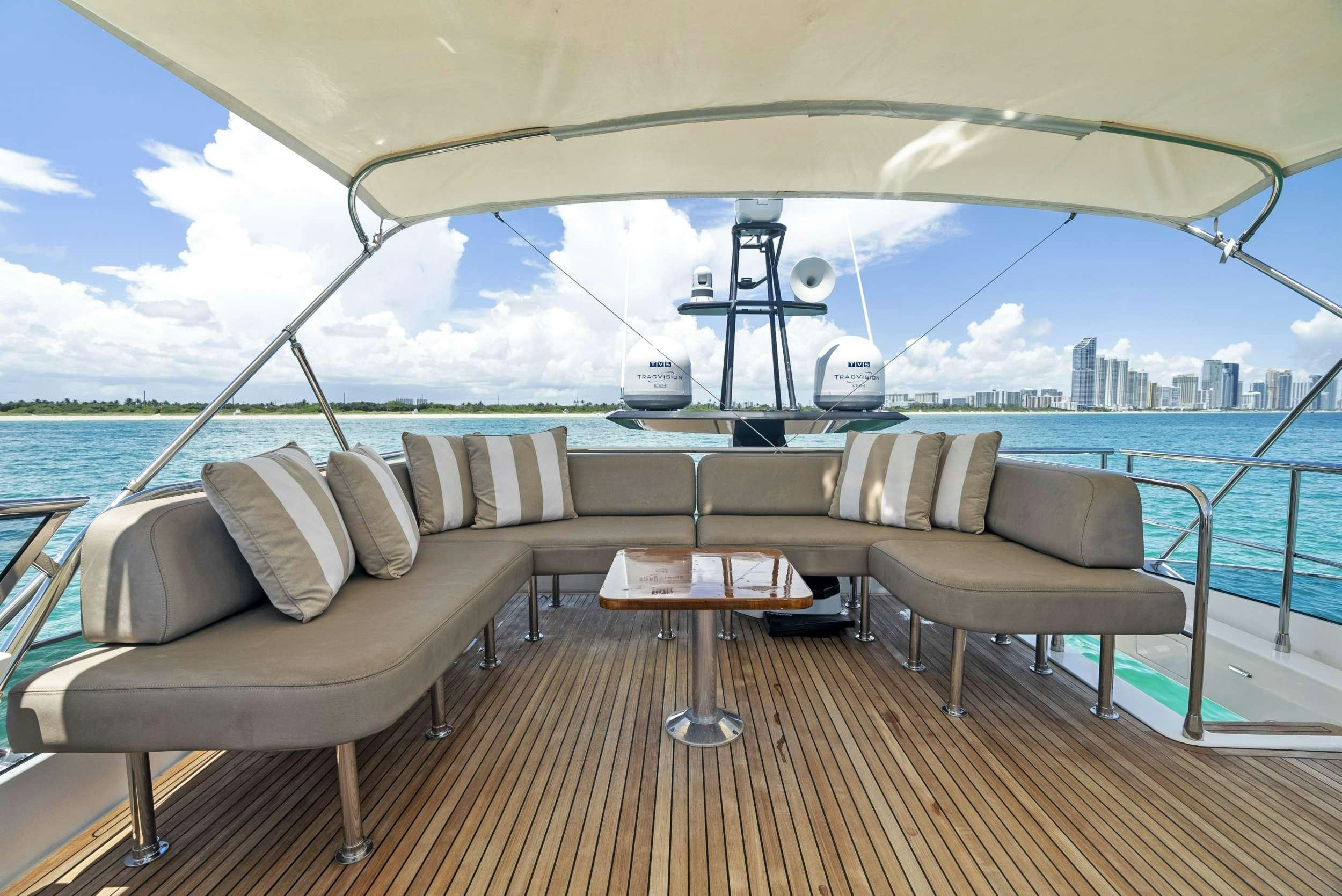 a boat on the water aboard FANTASTIC Yacht for Charter