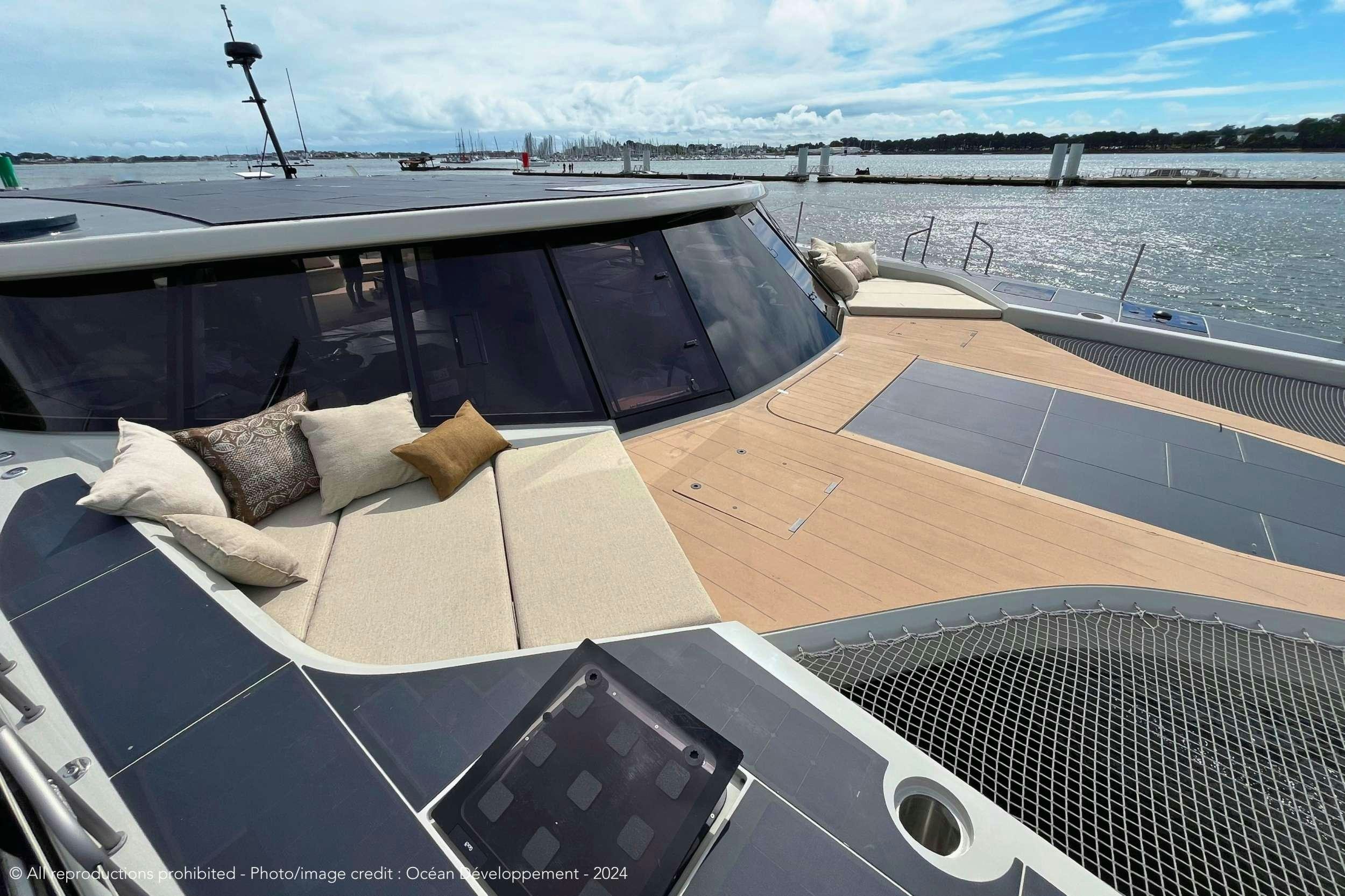 a boat on the water aboard GANANY Yacht for Charter