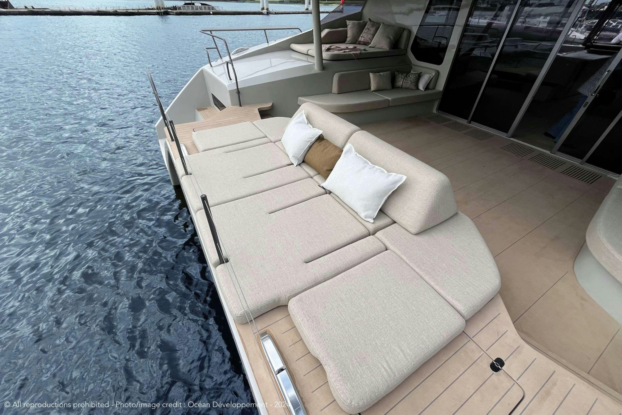 a boat on the water aboard GANANY Yacht for Charter