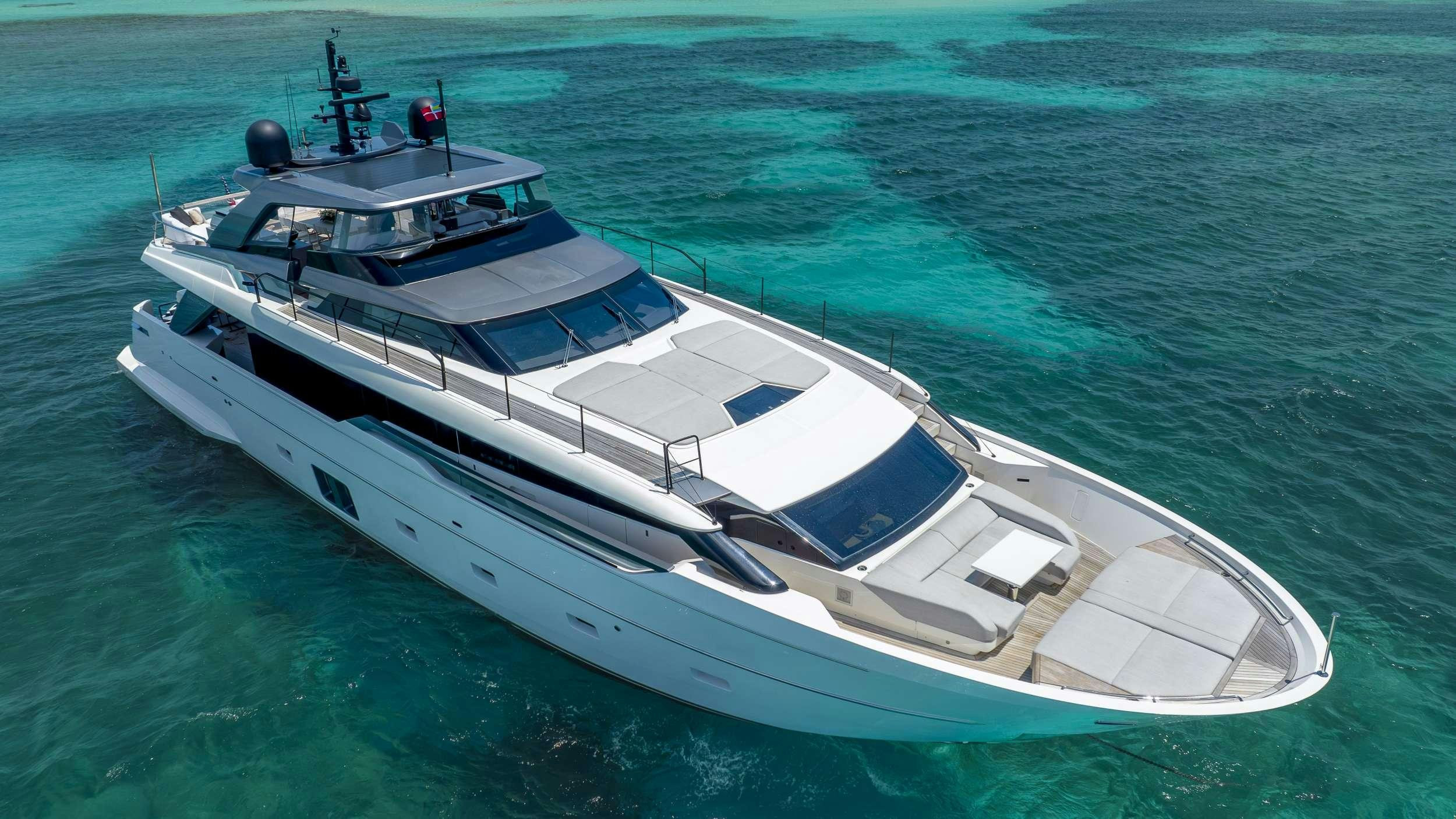 a boat in the water aboard GATSBY Yacht for Charter