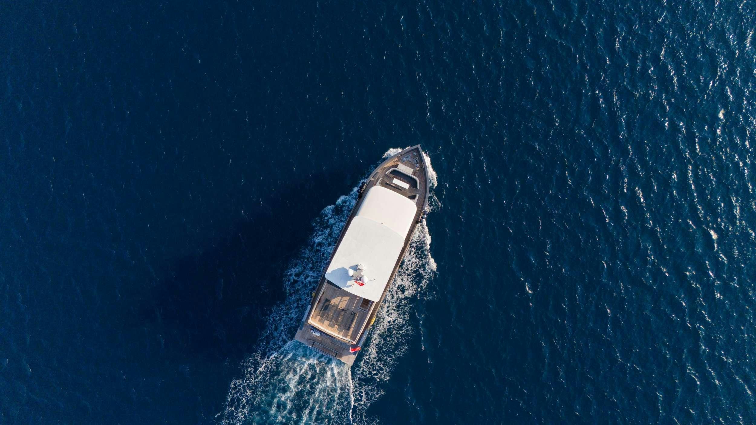 a satellite in space aboard IMPACT Yacht for Charter