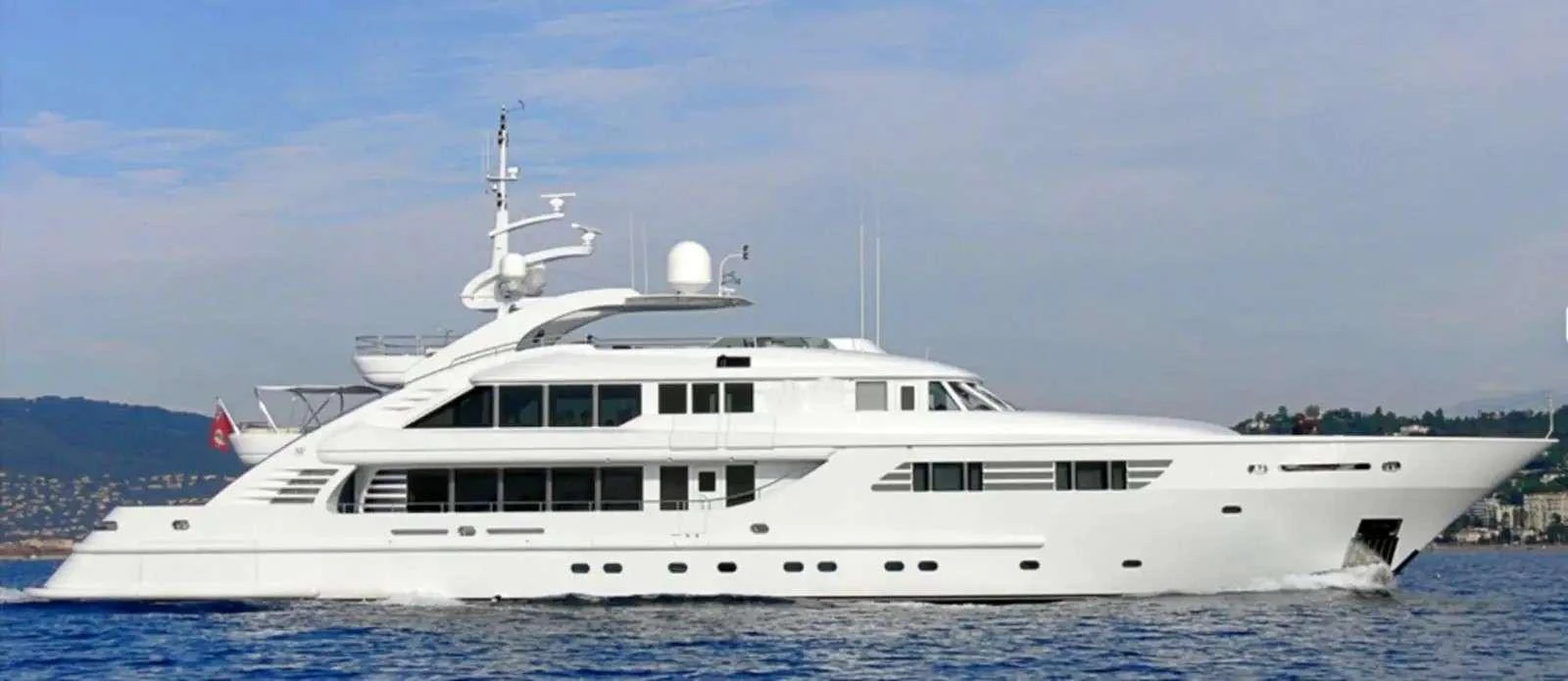 a white yacht in the water aboard PENELOPE Yacht for Charter