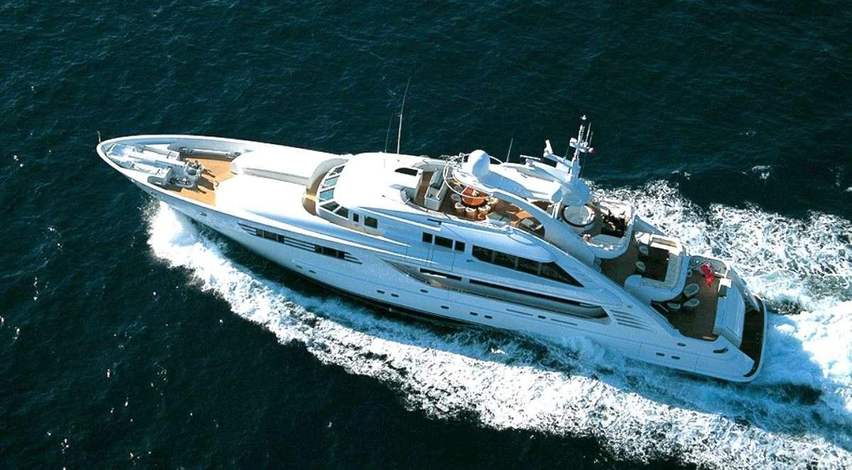 a white boat on the water aboard PENELOPE Yacht for Charter