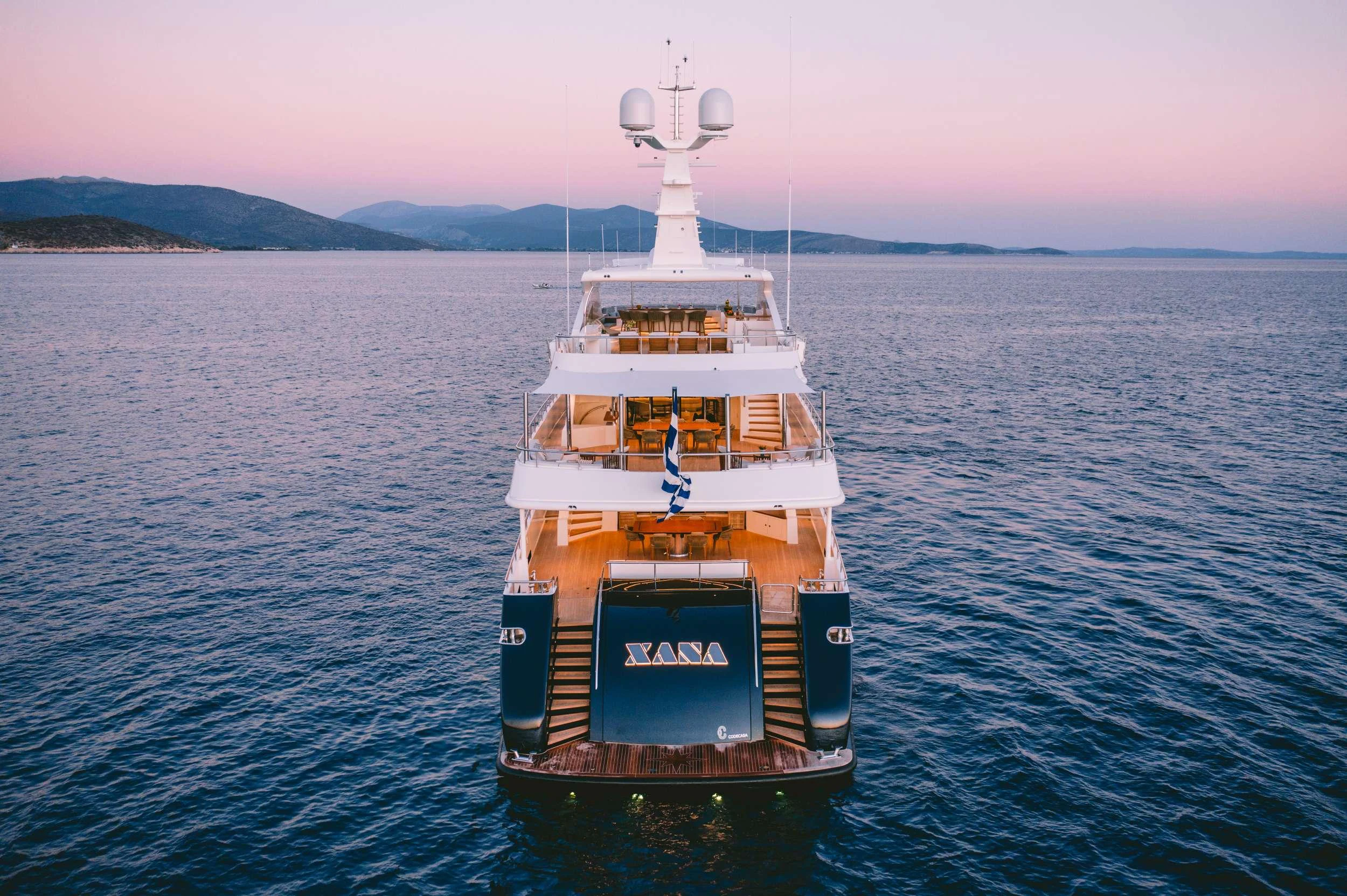 a boat in the water aboard XANA Yacht for Charter