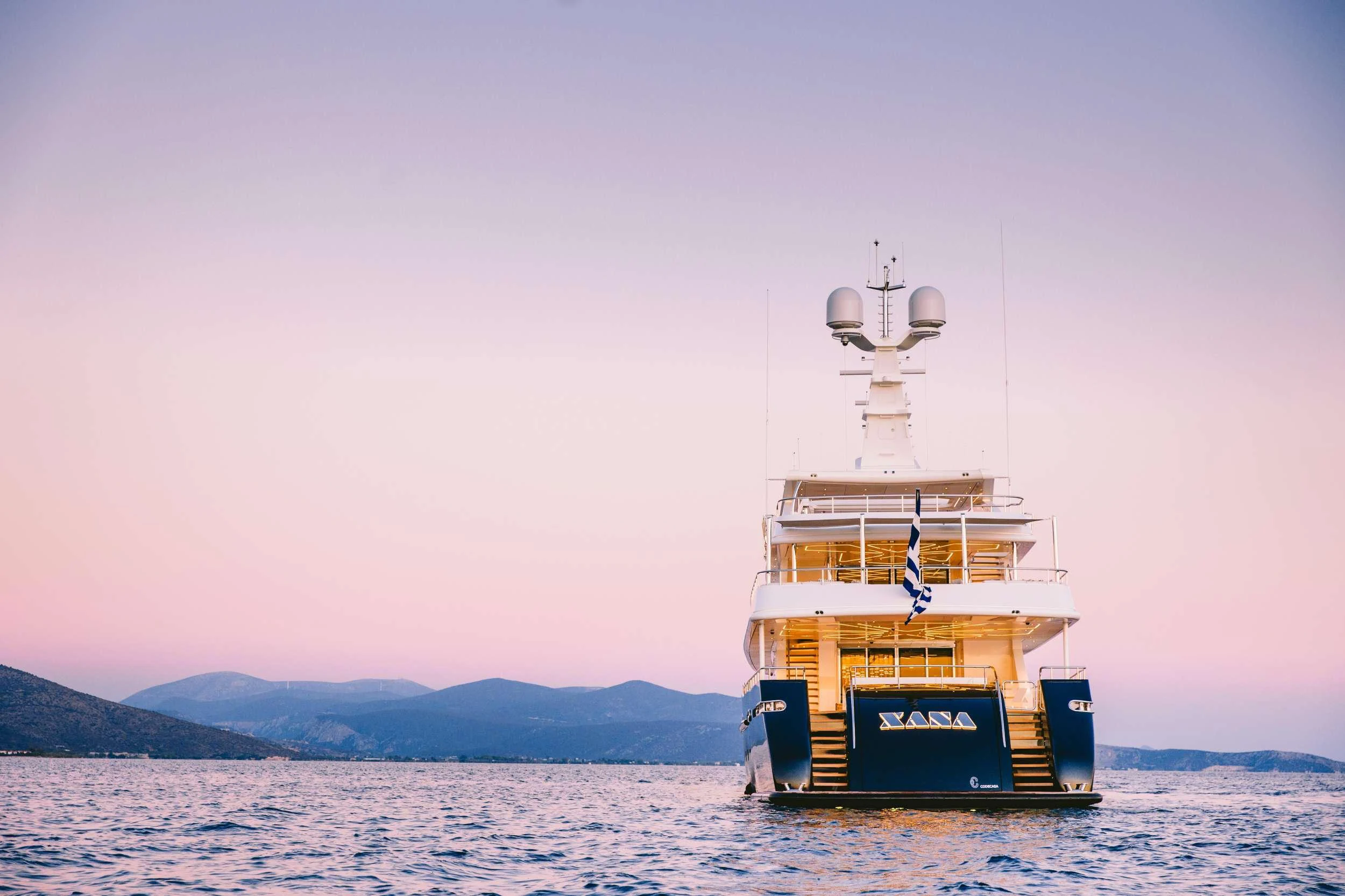 a boat in the water aboard XANA Yacht for Charter