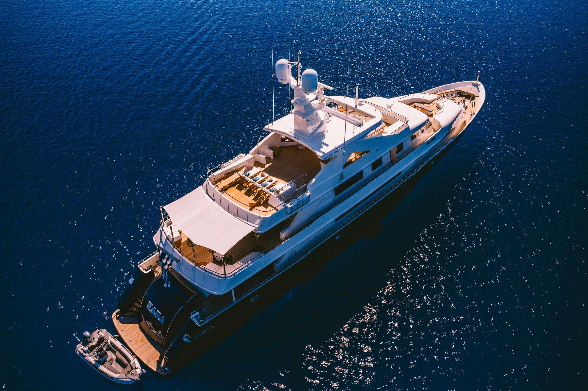 a boat on the water aboard XANA Yacht for Charter