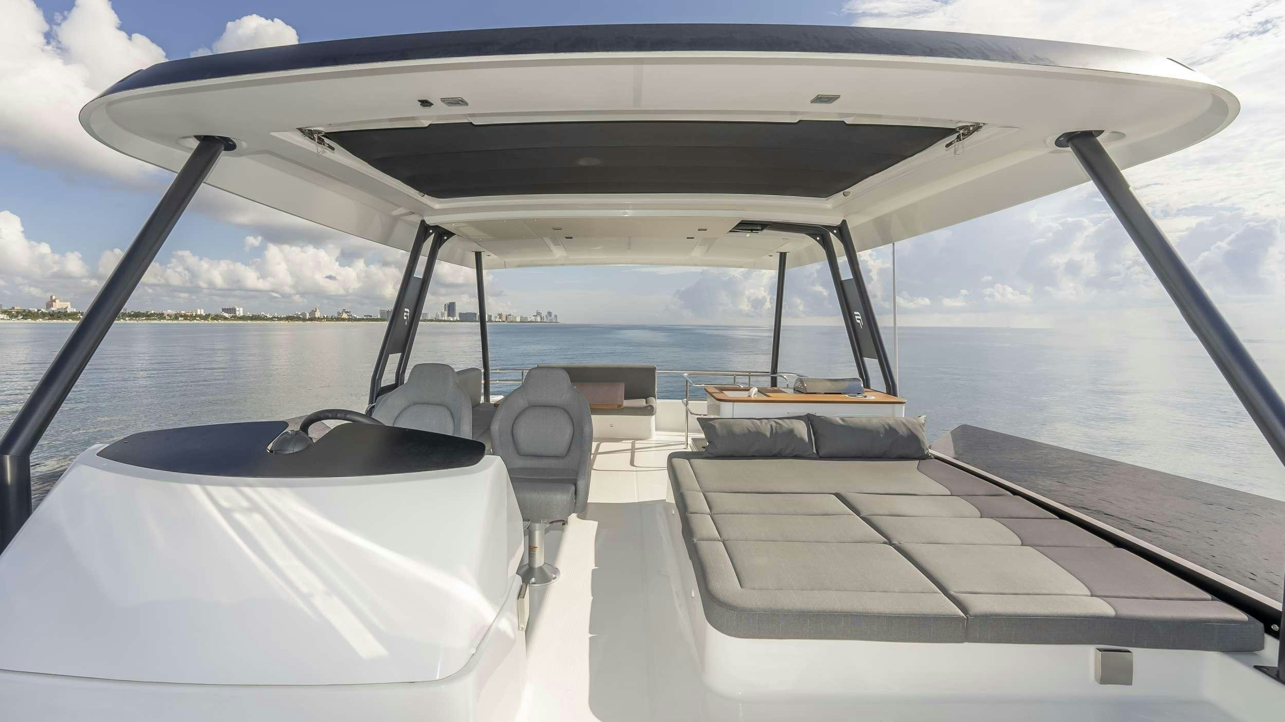 a boat on the water aboard PRINCESS Yacht for Charter