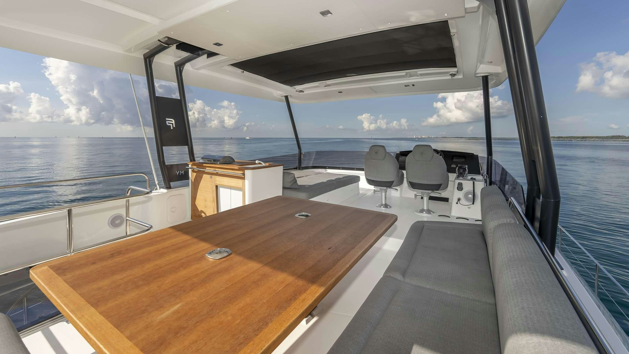 a boat on the water aboard PRINCESS Yacht for Charter