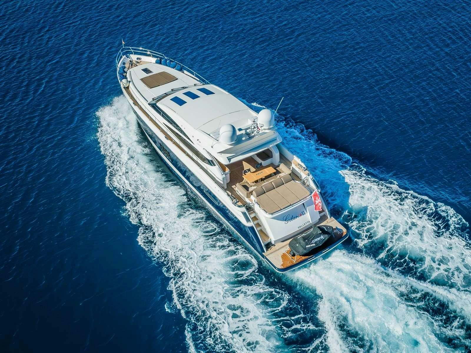 a ship on the water aboard GITANA II Yacht for Charter