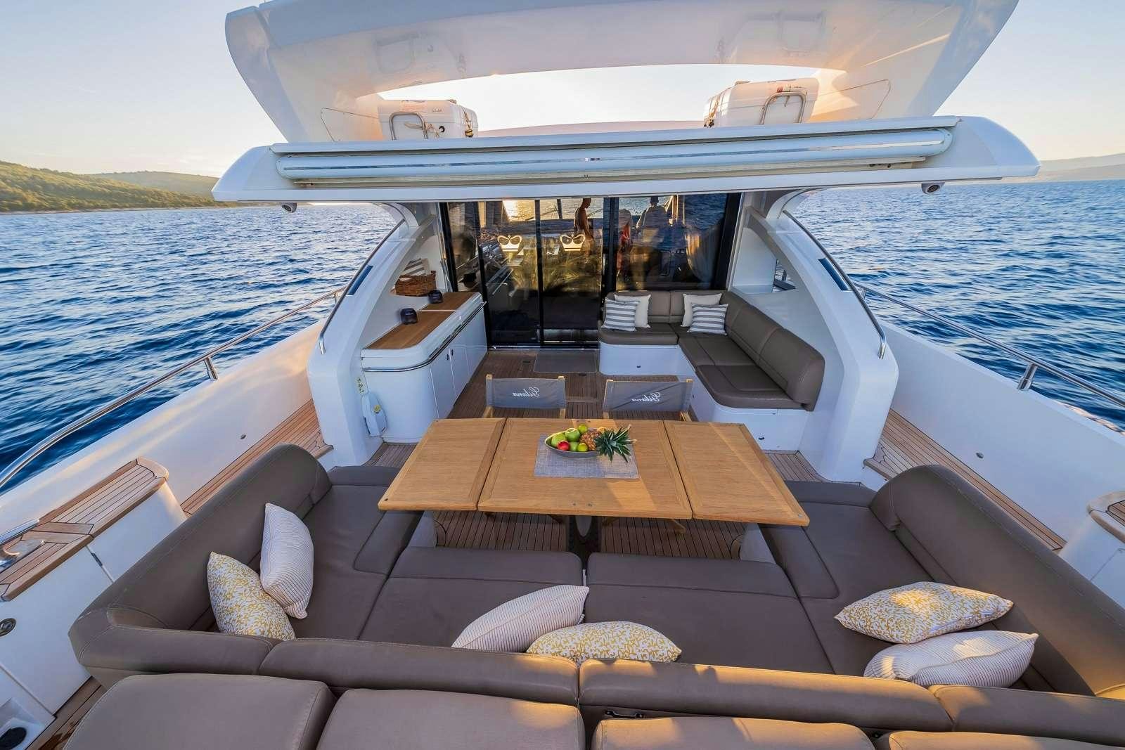 a boat on the water aboard GITANA II Yacht for Charter