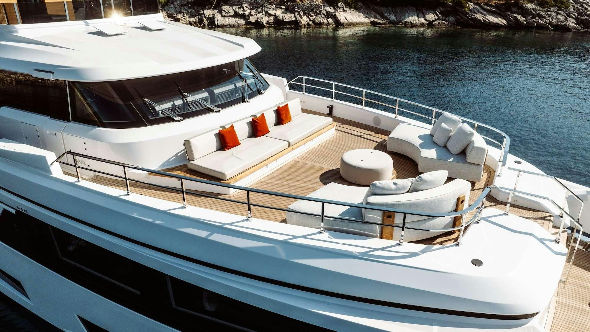 a boat on the water aboard AT ONE Yacht for Charter