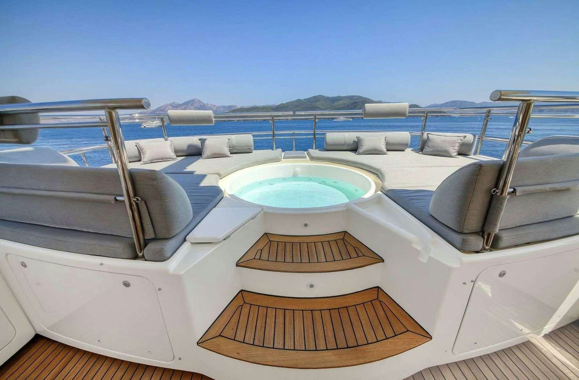 a pool on a boat aboard PARADISE Yacht for Charter