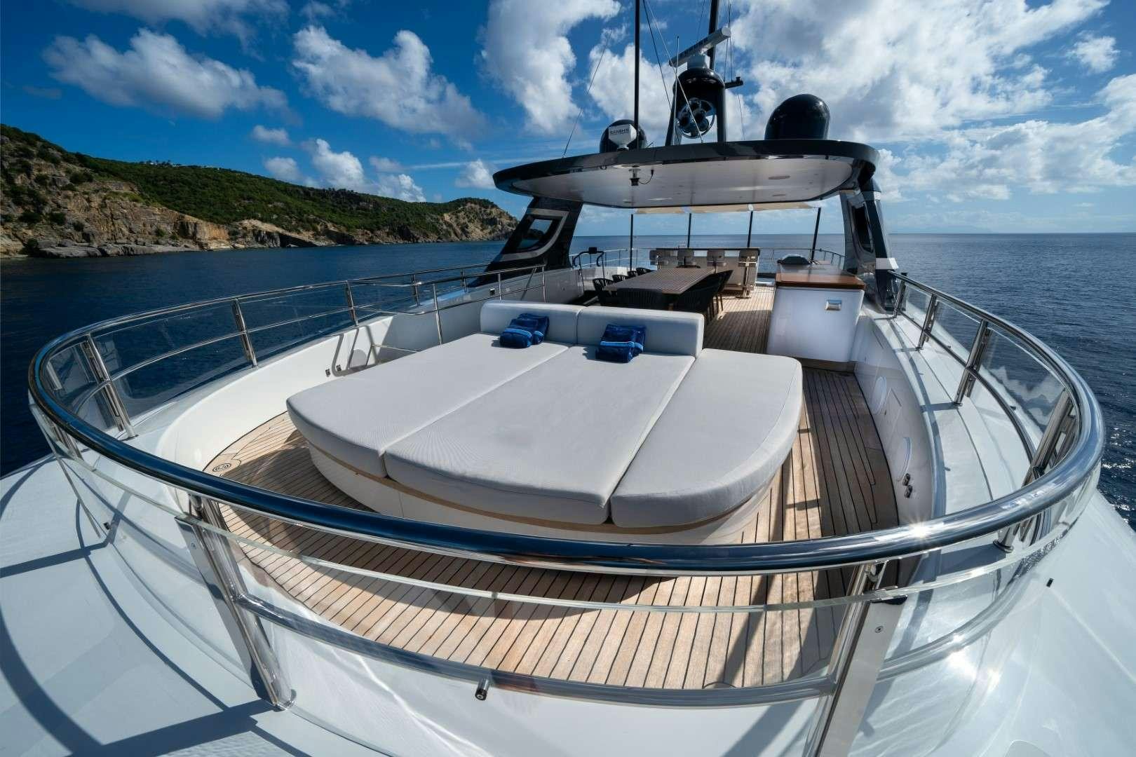 a boat on the water aboard KINGS LAIR Yacht for Charter