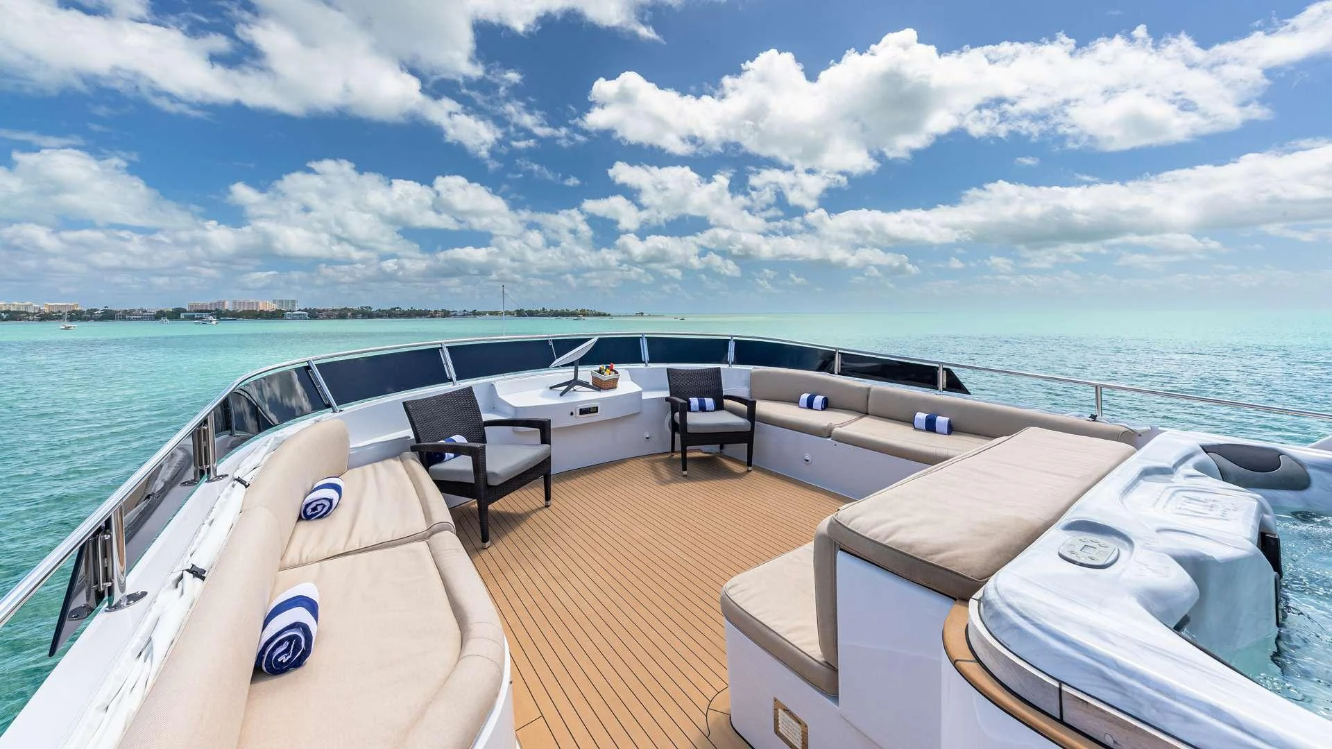 a boat on the water aboard SEA DREAMS Yacht for Charter