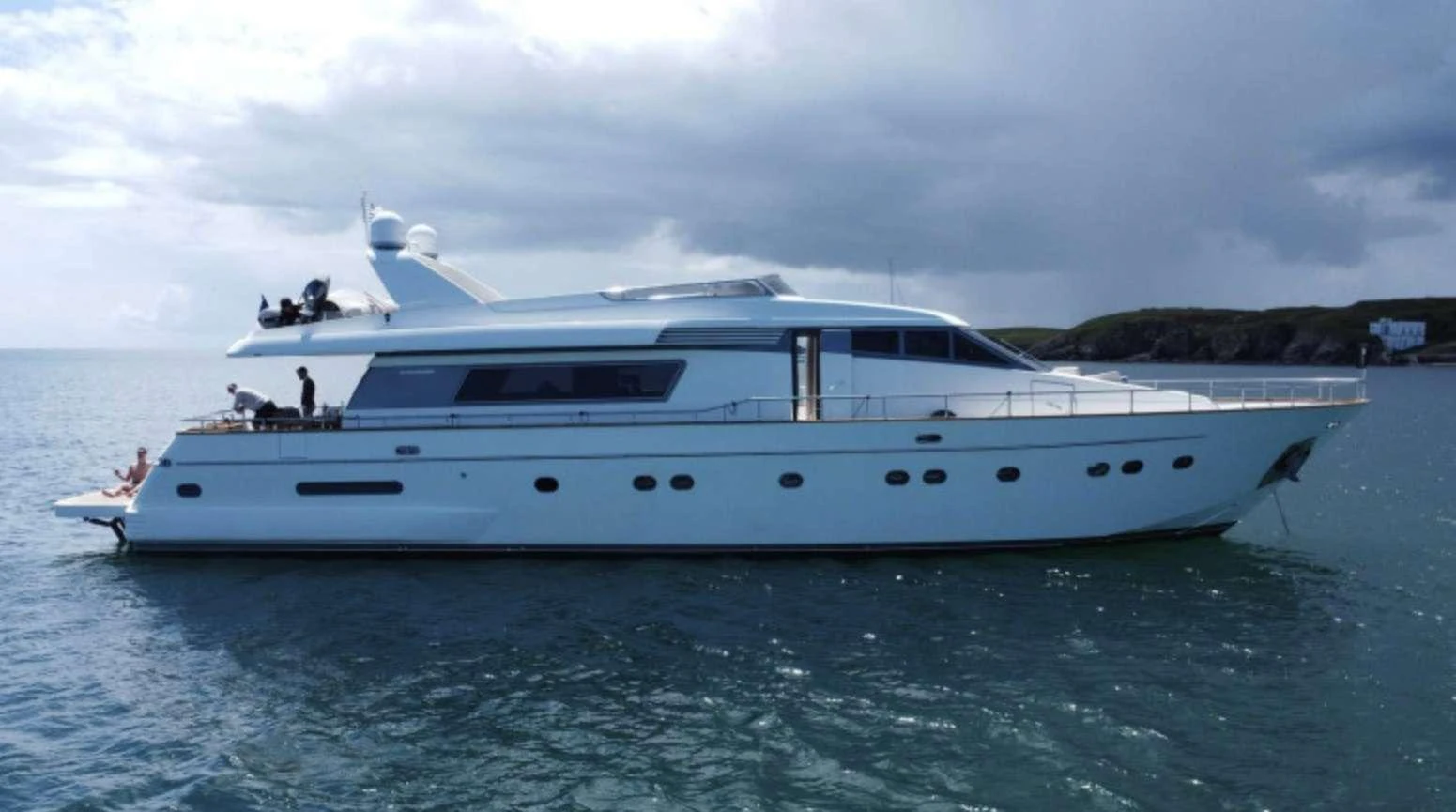 a boat in the water aboard MAMMA'S Yacht for Charter
