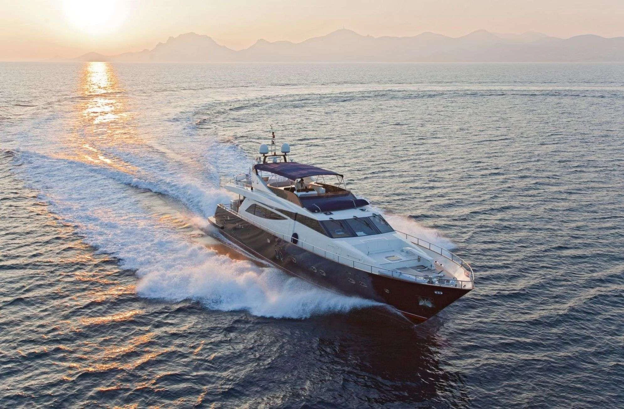 a boat on the water aboard ATALANTI Yacht for Charter