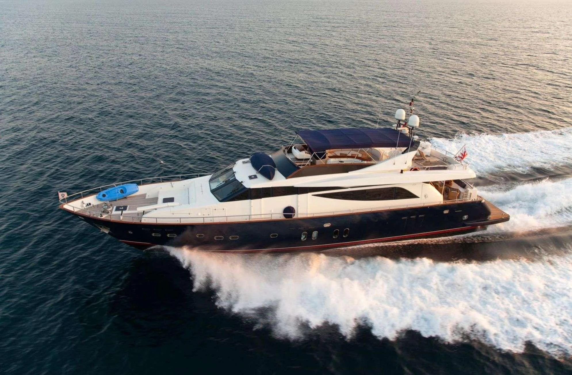 a boat in the water aboard ATALANTI Yacht for Charter