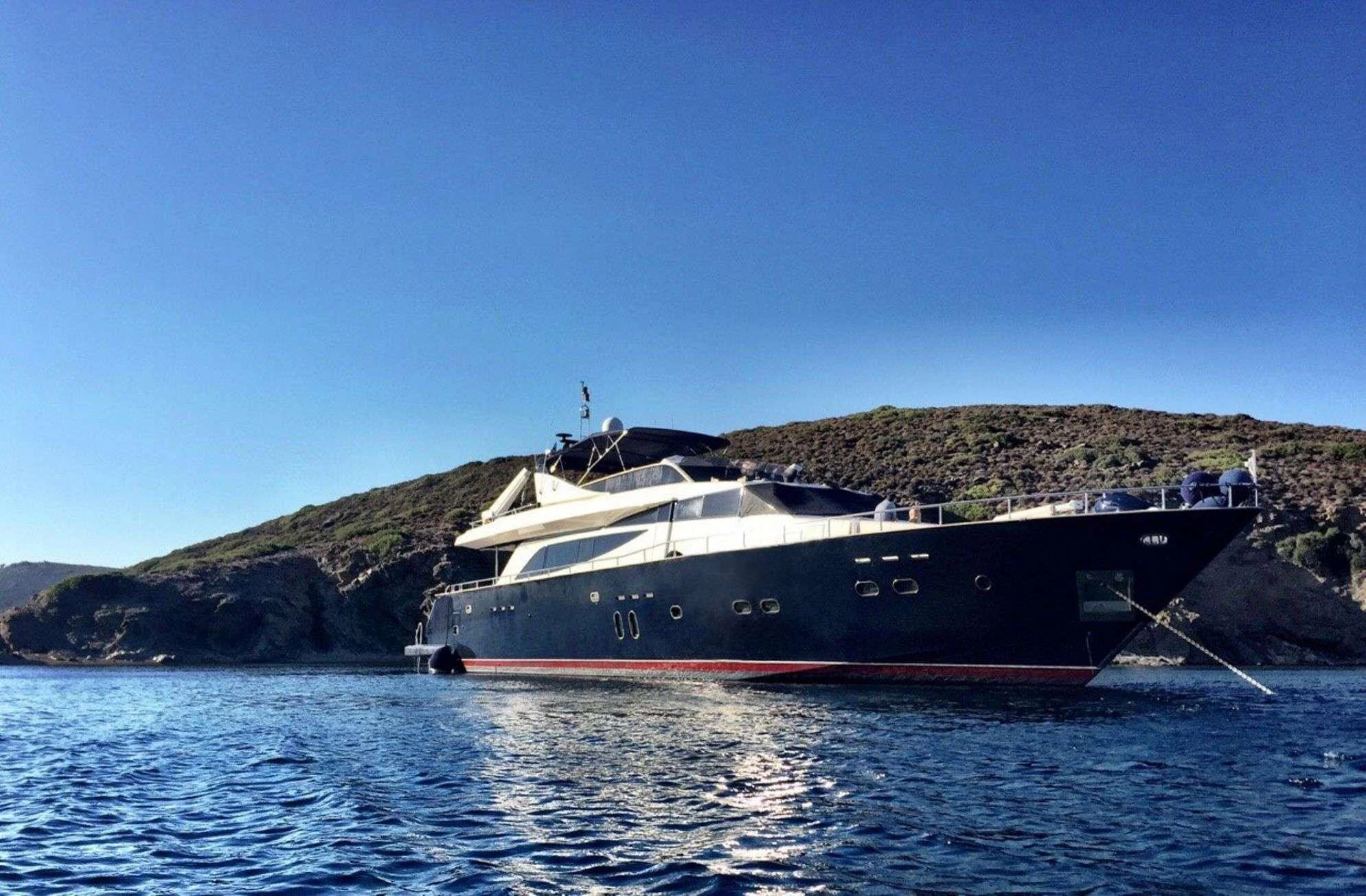 a boat on the water aboard ATALANTI Yacht for Charter