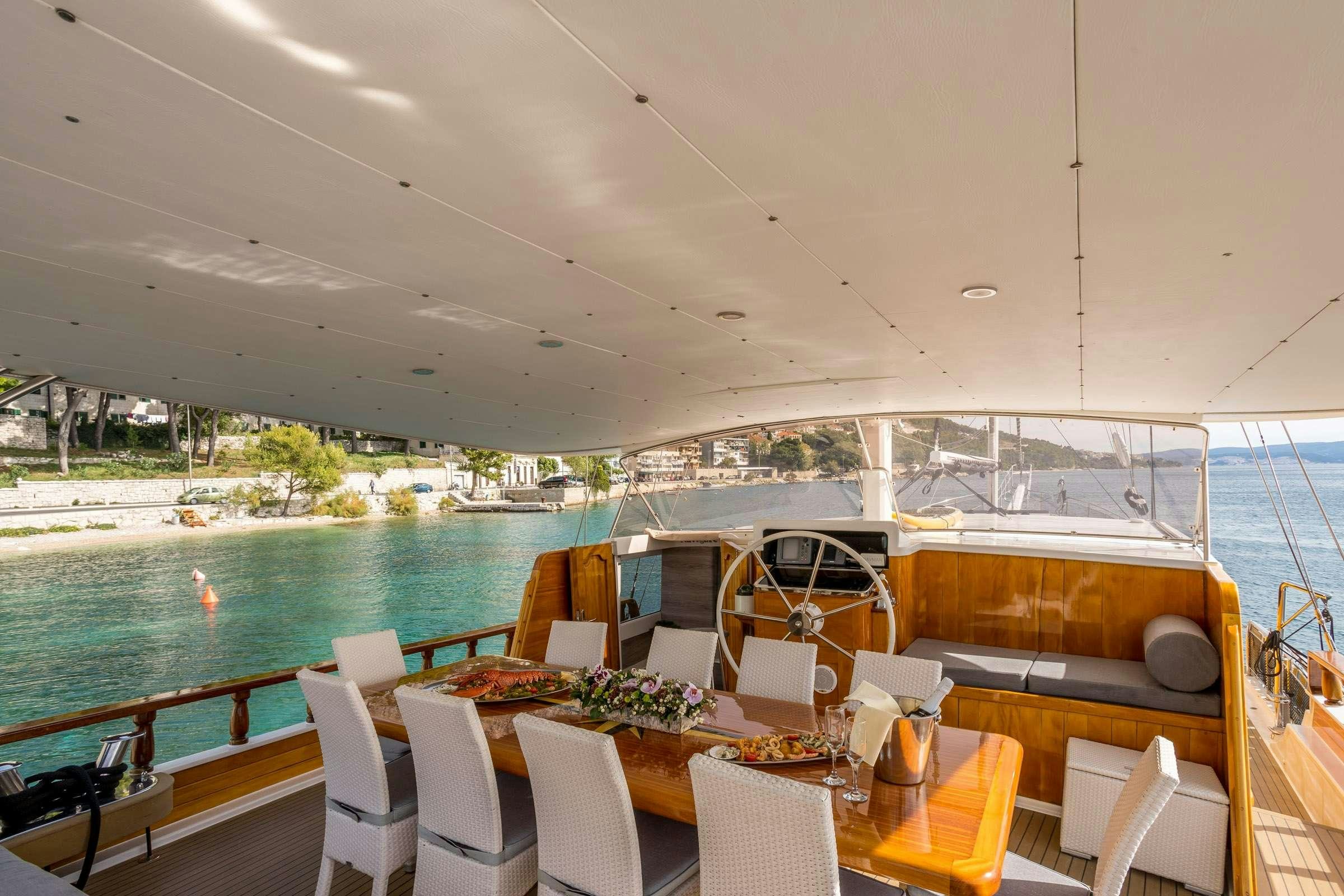 a boat on the water aboard ANĐEO Yacht for Charter