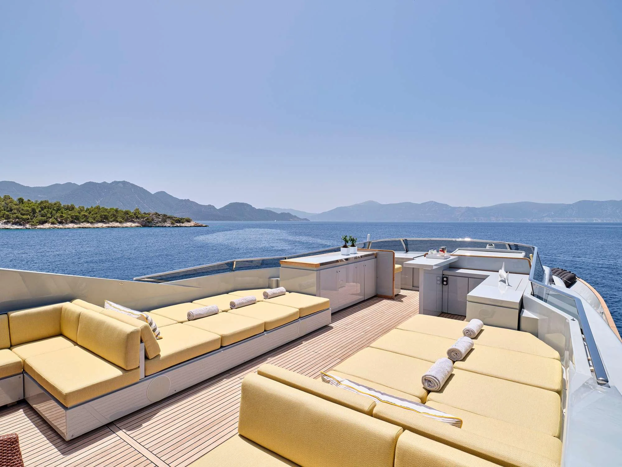 a boat on the water aboard KINTARO Yacht for Charter