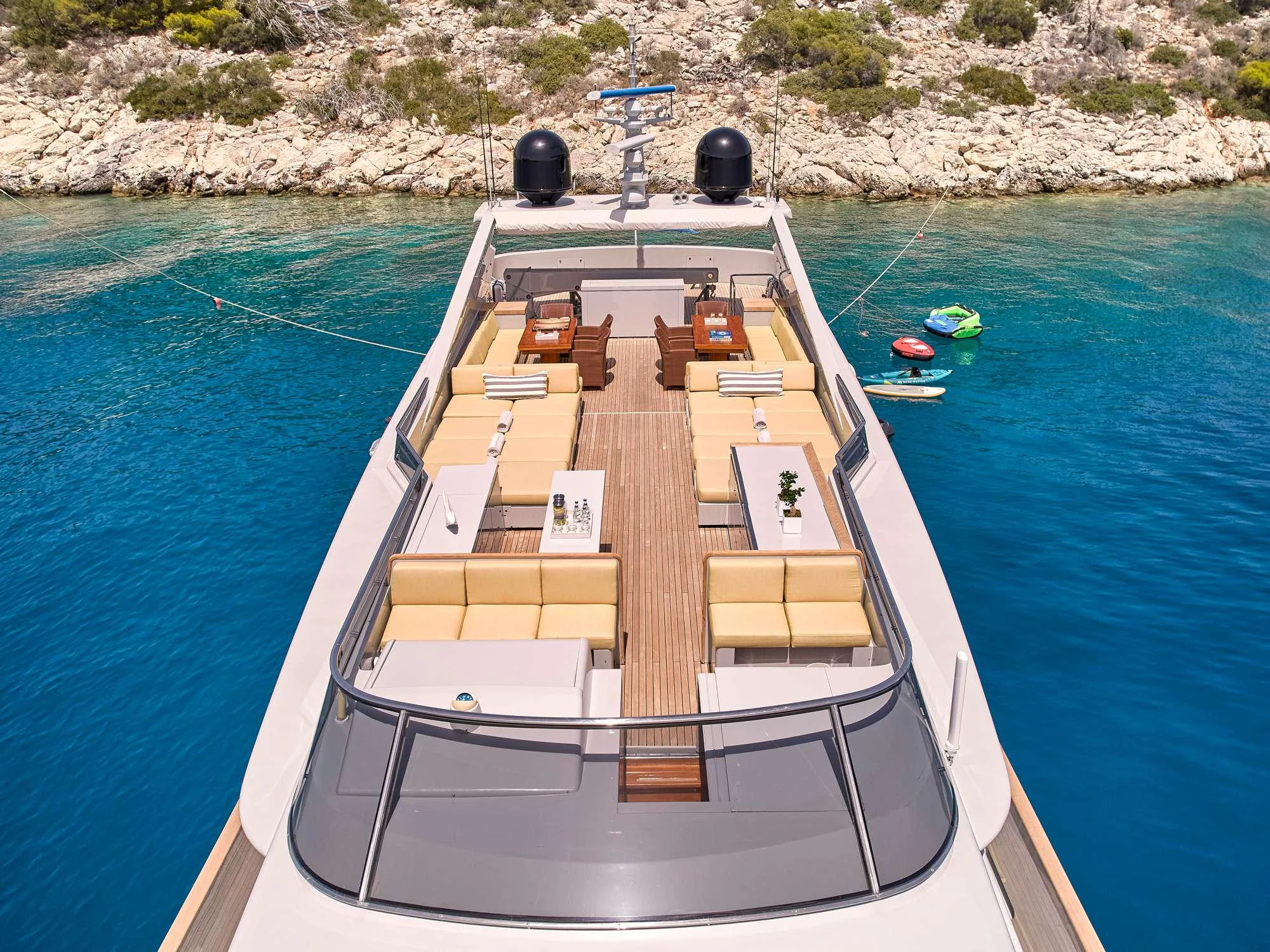 a boat on the water aboard KINTARO Yacht for Charter