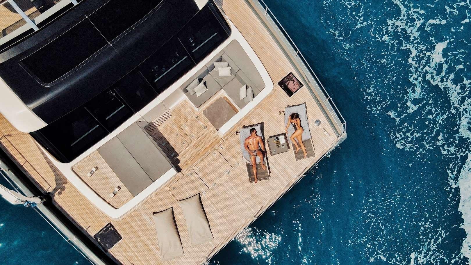 a high angle view of a house aboard ALTEYA Yacht for Charter