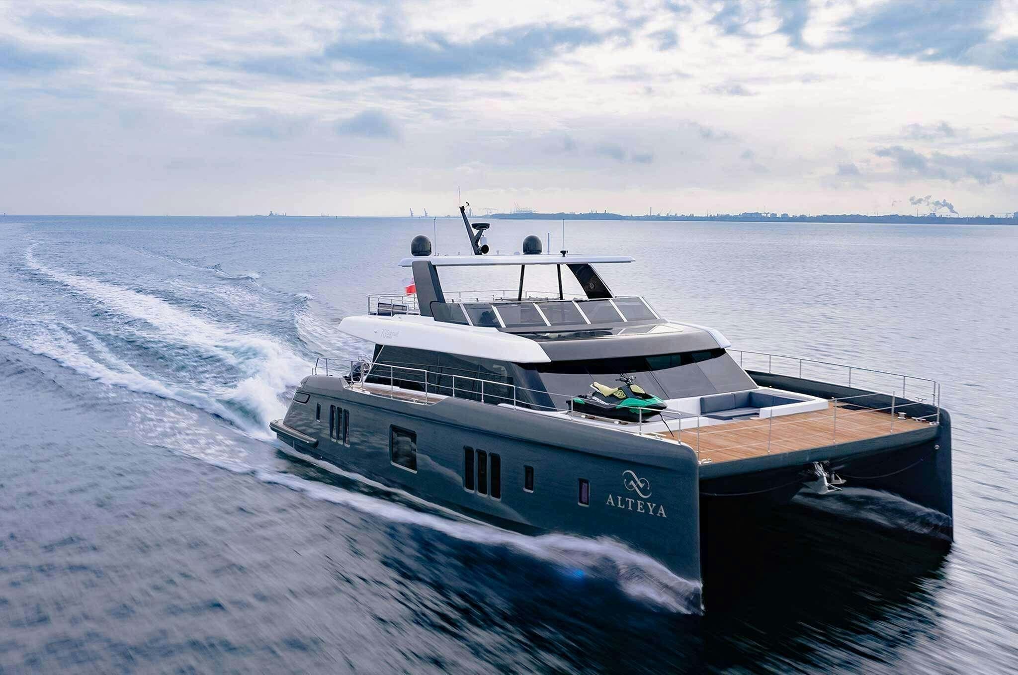 a boat on the water aboard ALTEYA Yacht for Charter