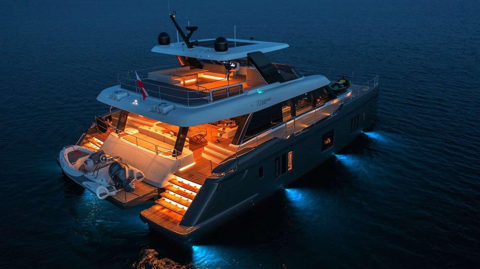 a boat on the water aboard ALTEYA Yacht for Charter