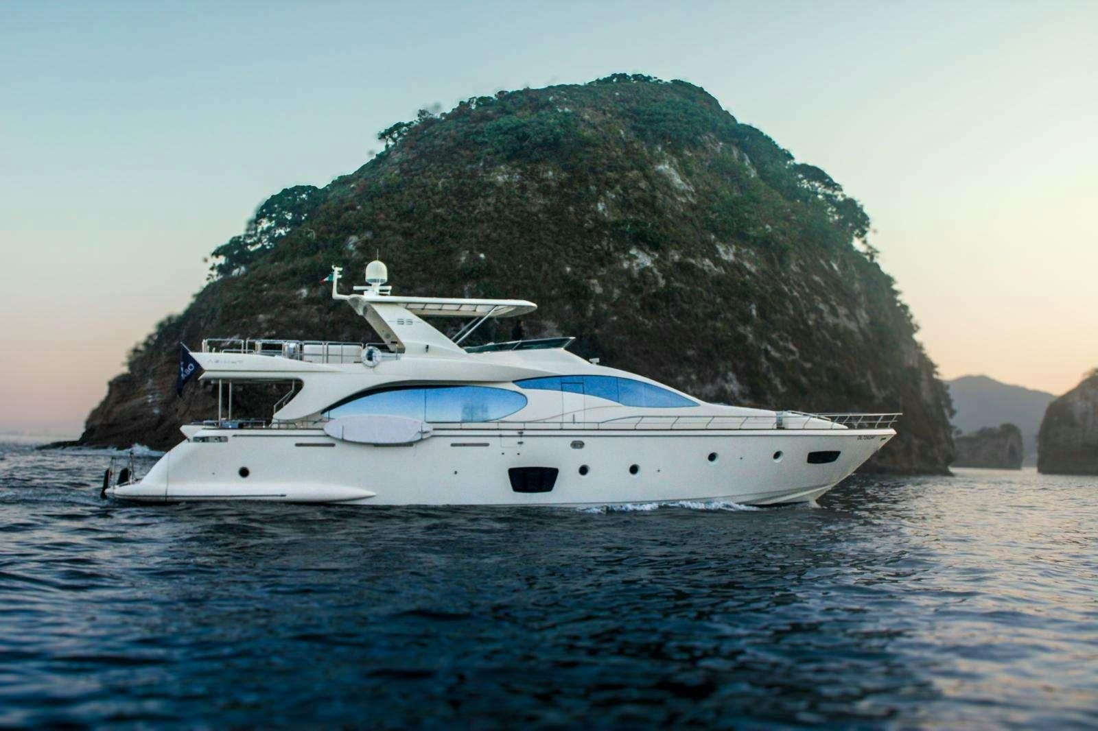 a boat on the water aboard EL GABO Yacht for Charter