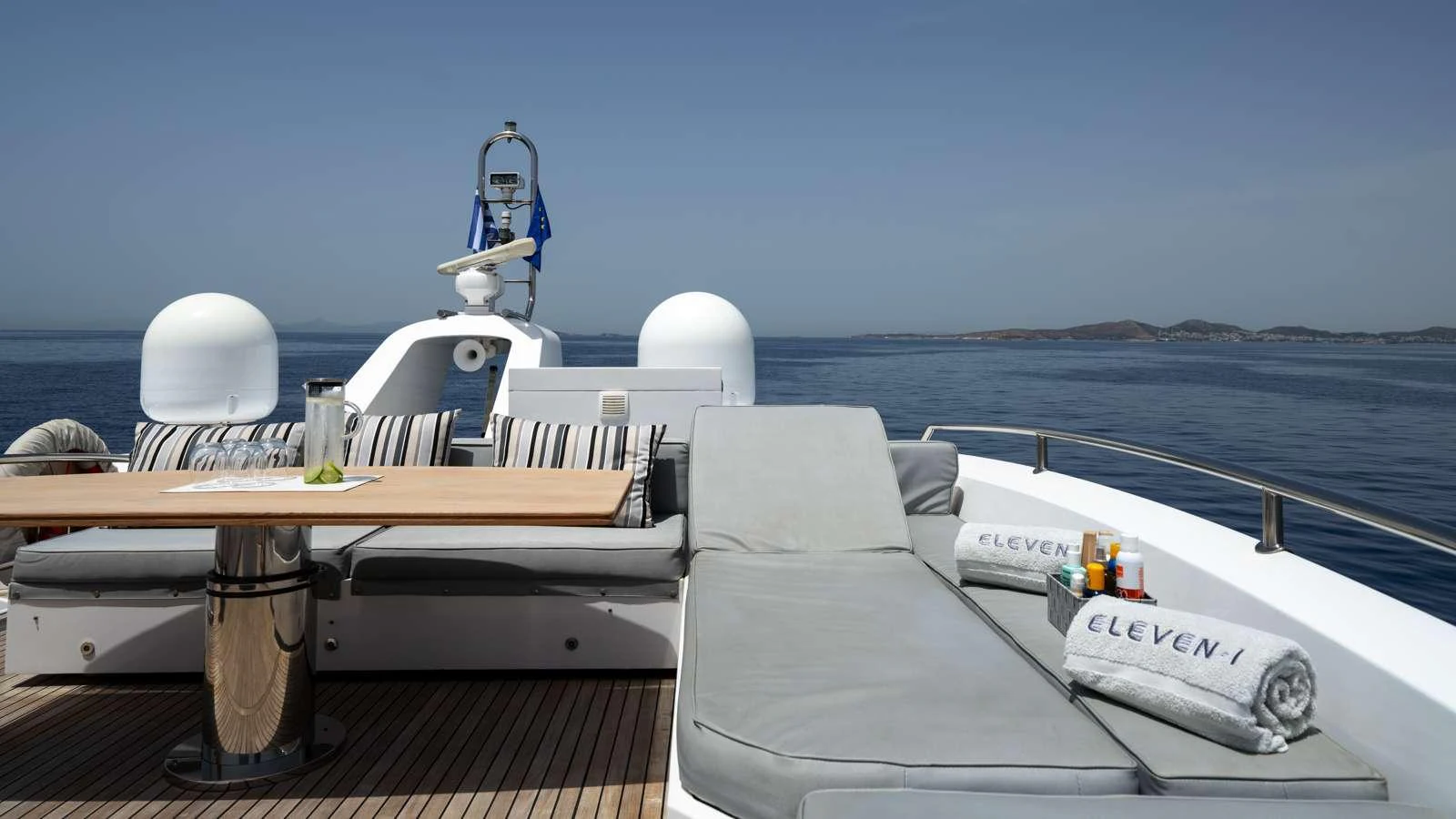 a boat on the water aboard ELEVEN I Yacht for Charter