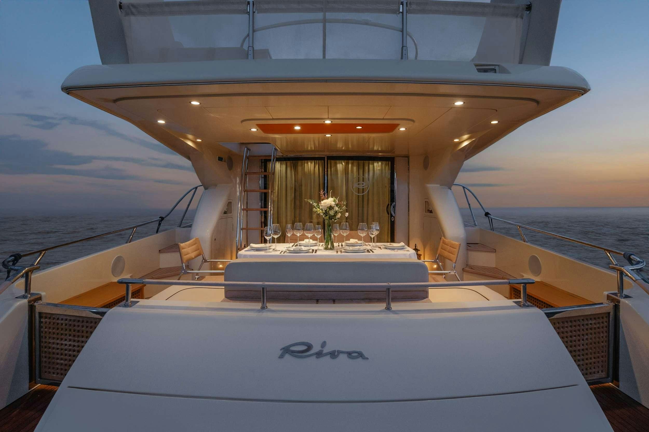 a boat on the water aboard ETERNO Yacht for Charter